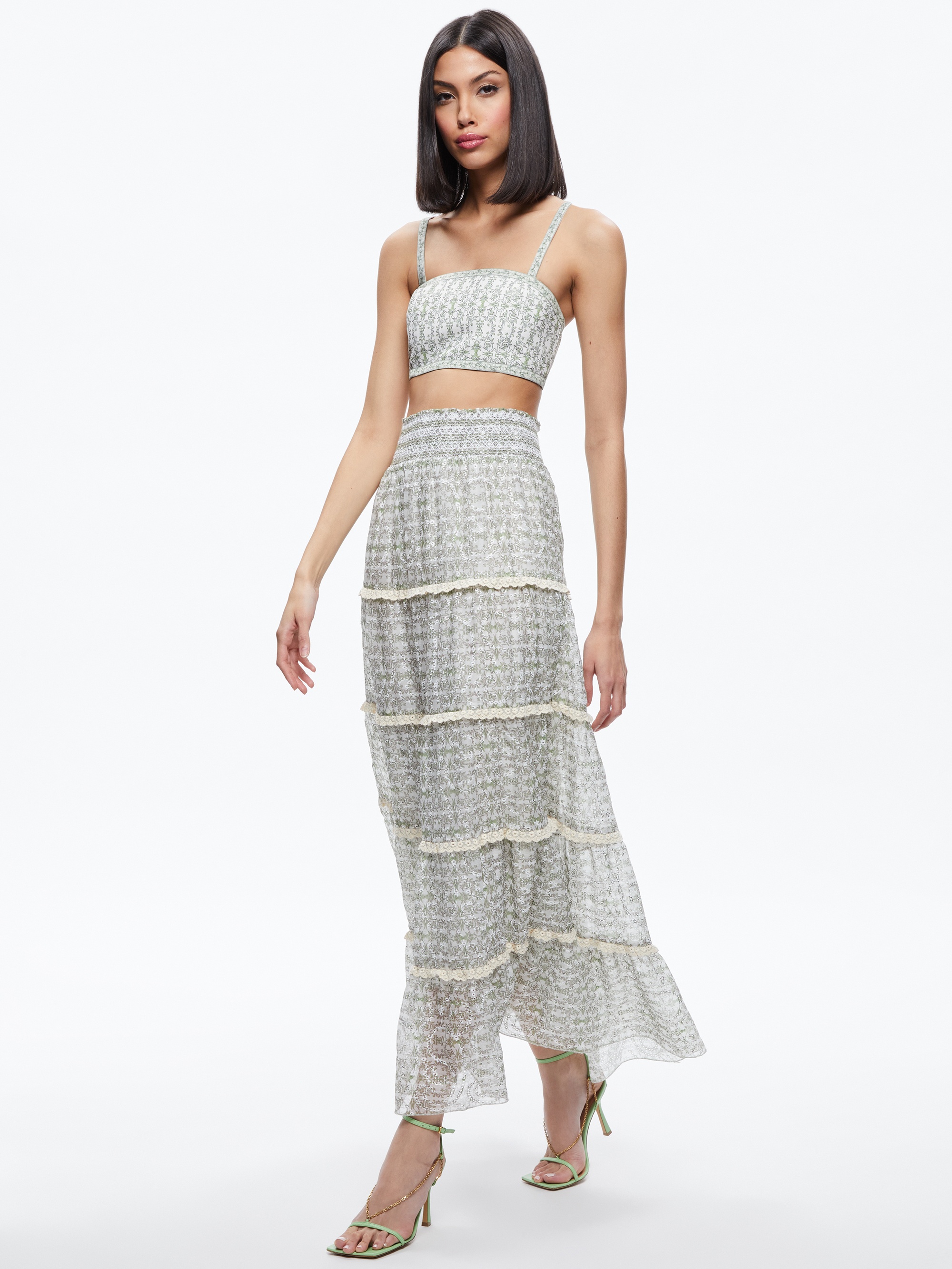 AISHA TIERED MAXI SKIRT - 6