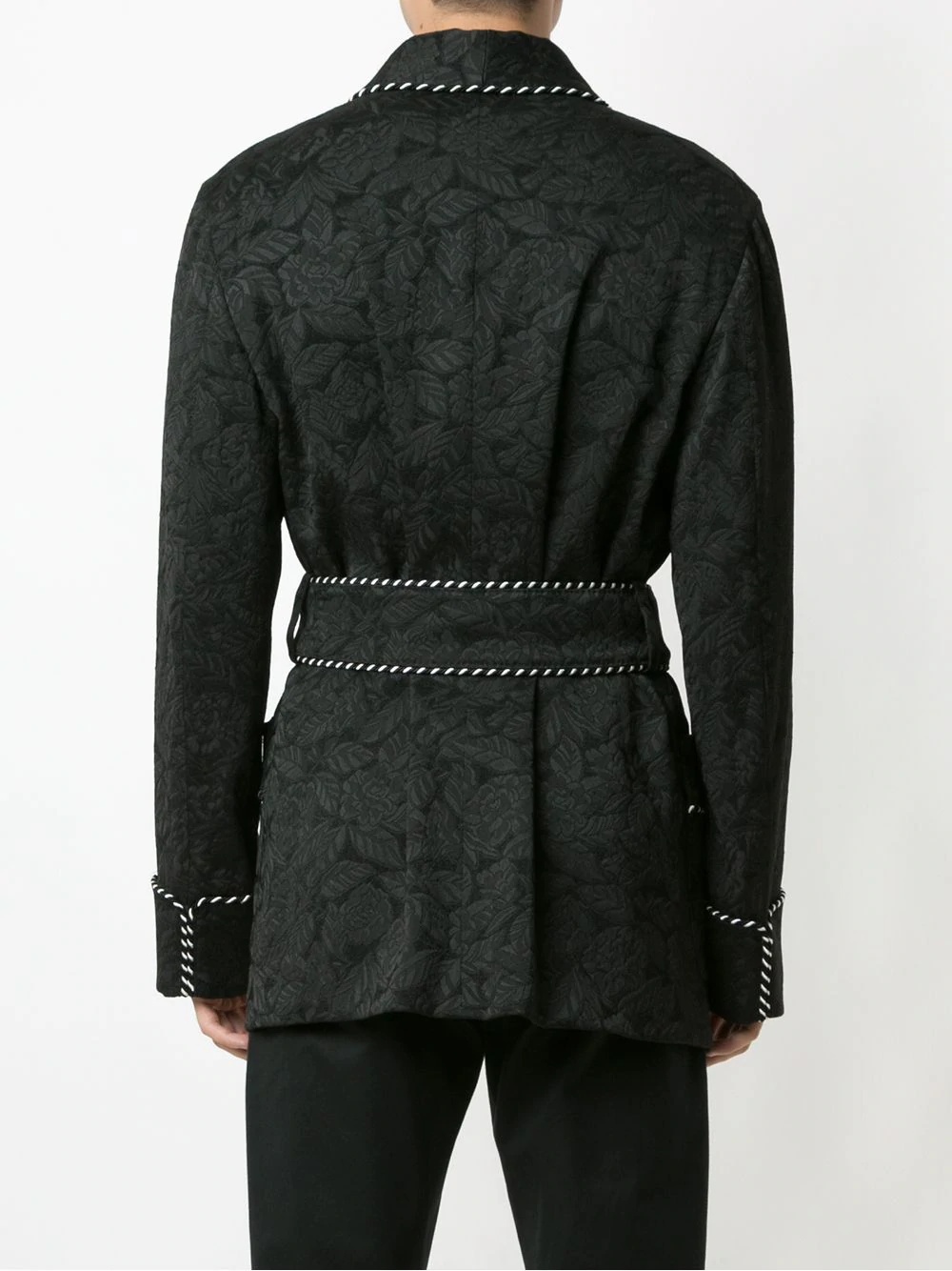 jacquard kimono jacket - 4