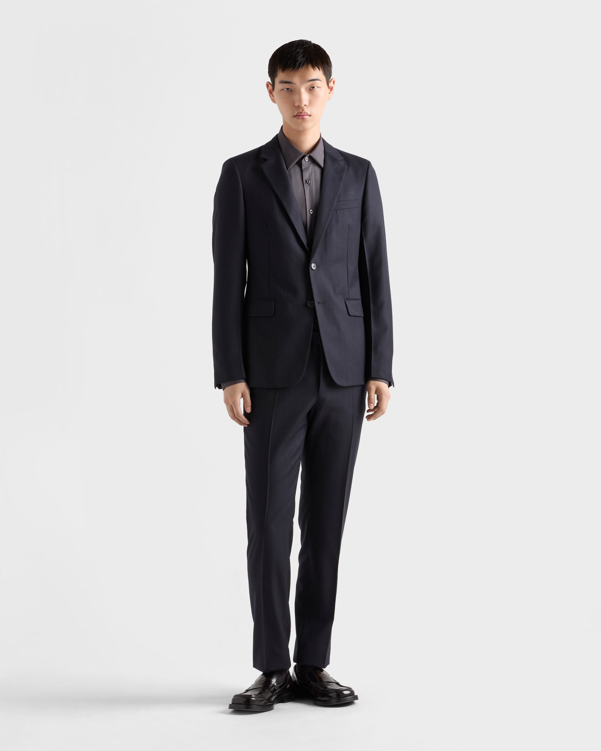 Single-breasted cashmere and wool suit - 2