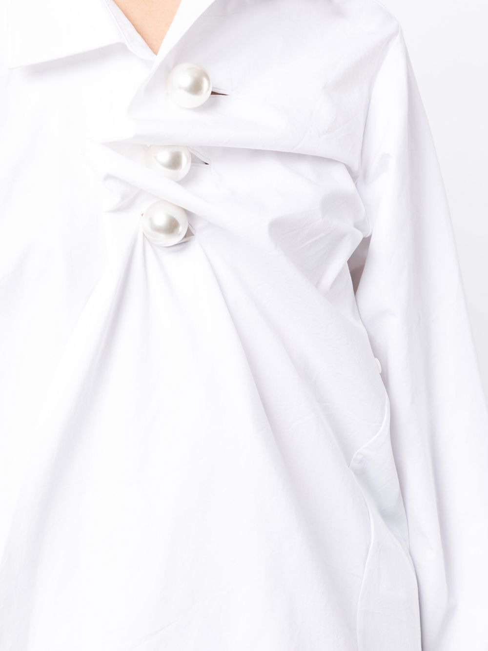 gathered asymmetric shirt - 5