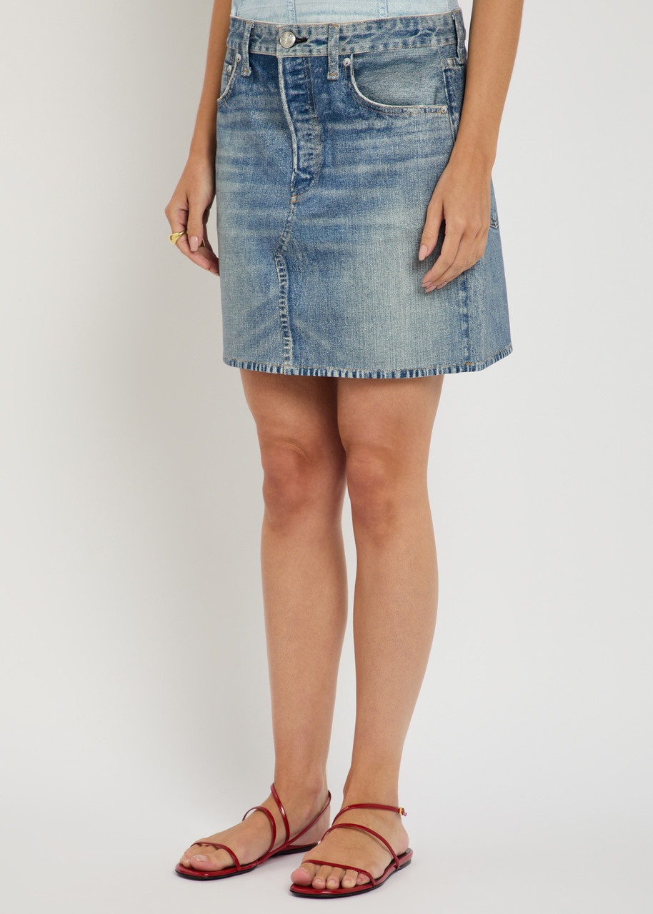 Rag & Bone Miramar Ponte Printed Stretch-jersey Mini Skirt - 5