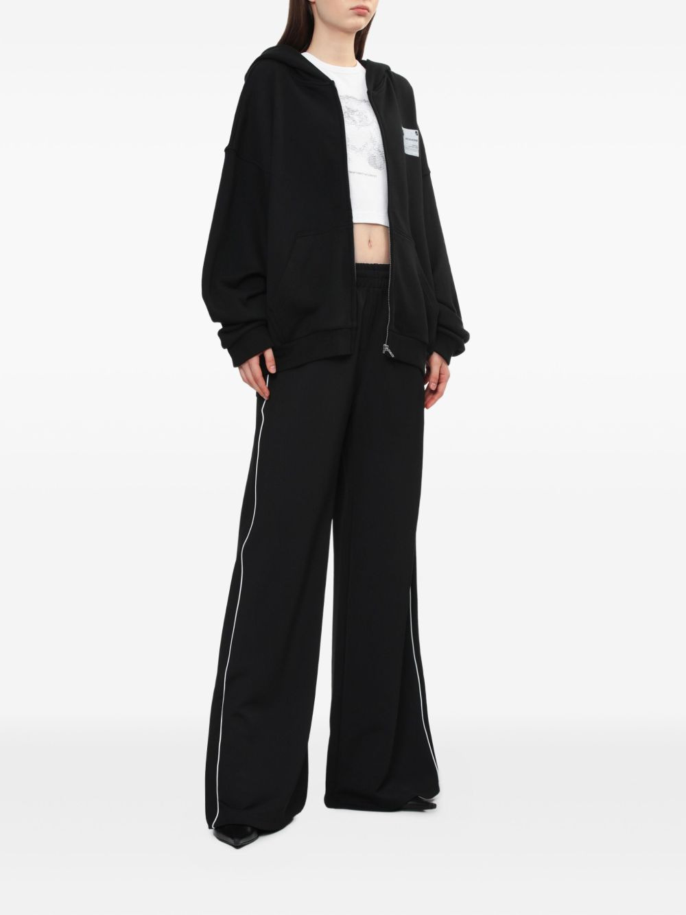 side-stripe trousers - 2