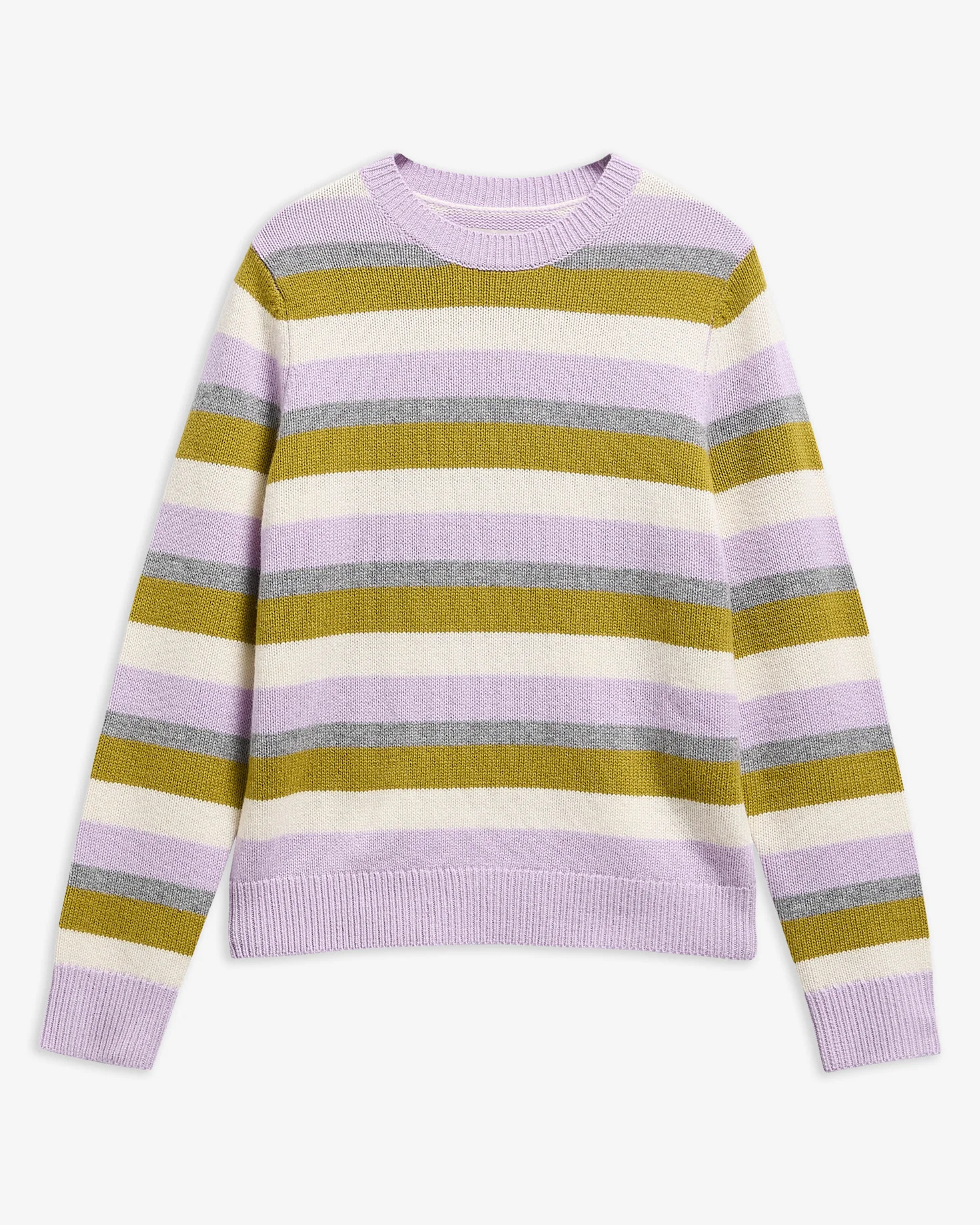 Woodhouse Striped Cashmere-Blend Crew Neck Jumper - 1