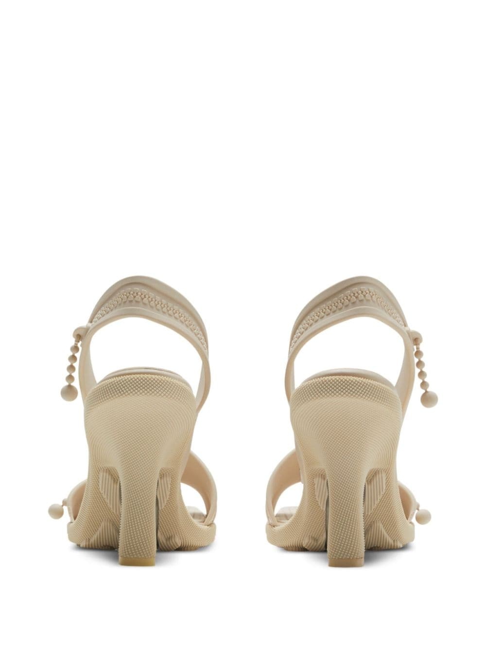 decorative zip-detailing strappy sandals - 3
