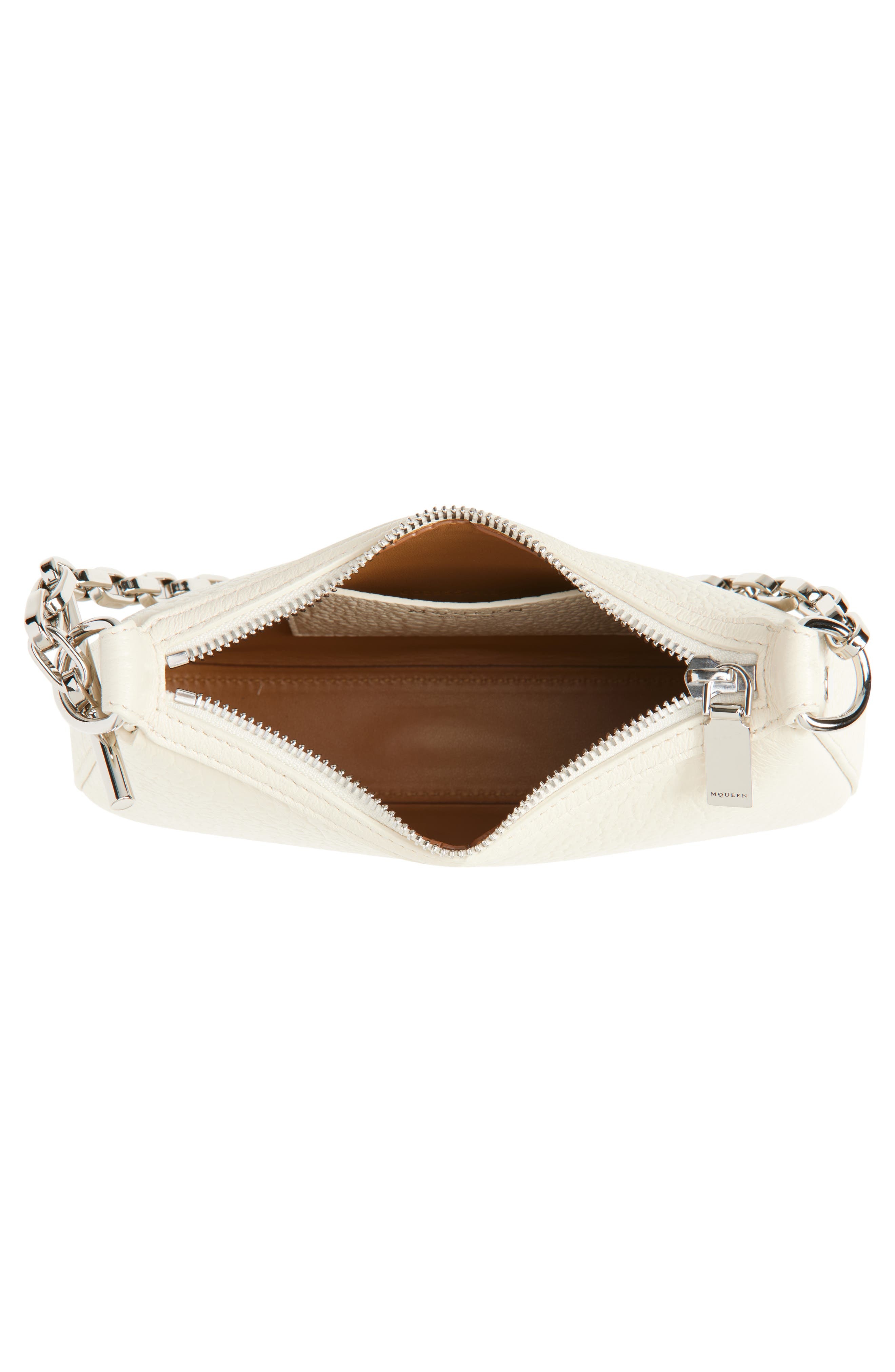 McQueen Mini T-Bar Handbag in Cream/Silver at Nordstrom - 4