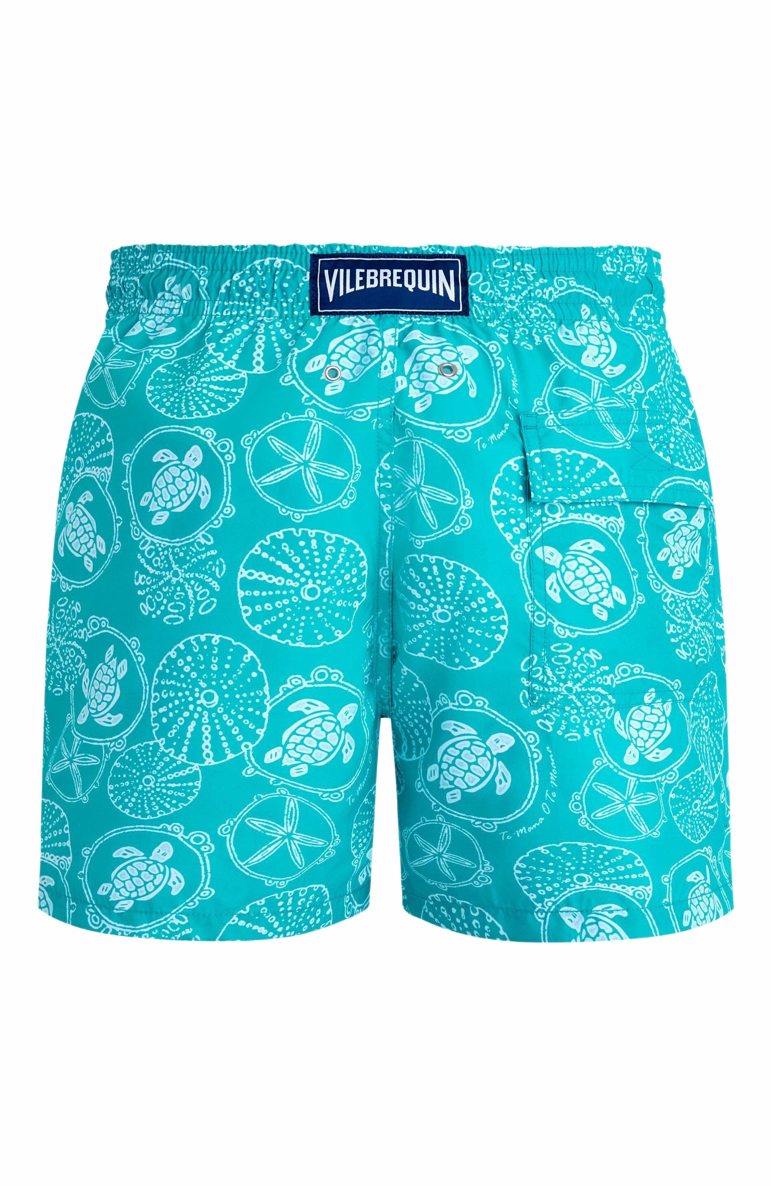 Vilebrequin Men's Bicolor Oursins Swim Trunks in Vert Disco at Nordstrom - 3