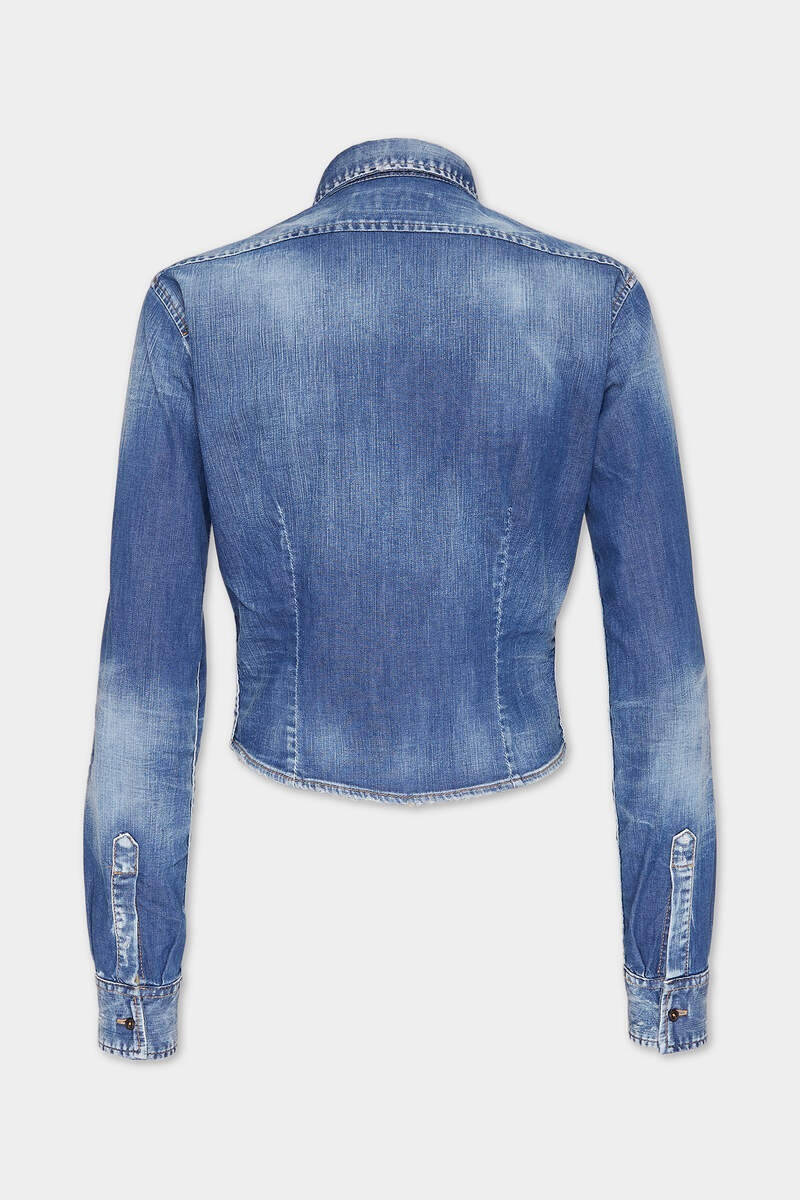 DSQUARED2 DEAN DENIM MINI SHIRT outlook