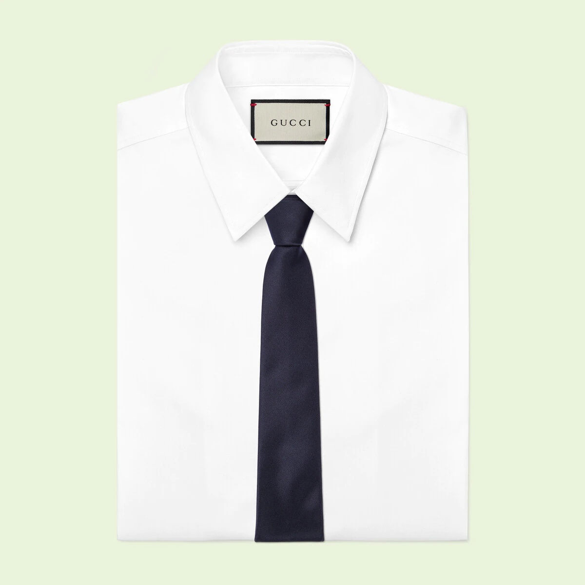 Silk tie with Interlocking G - 2