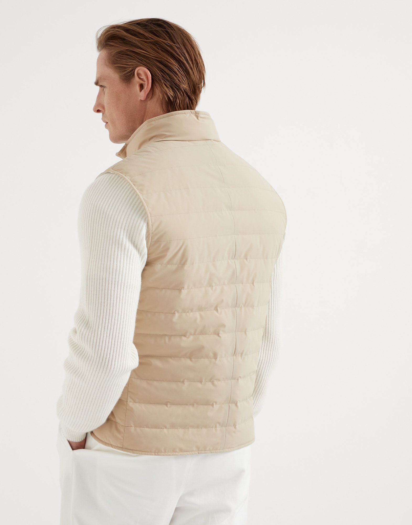 Bonded taffeta lightweight down vest - 2