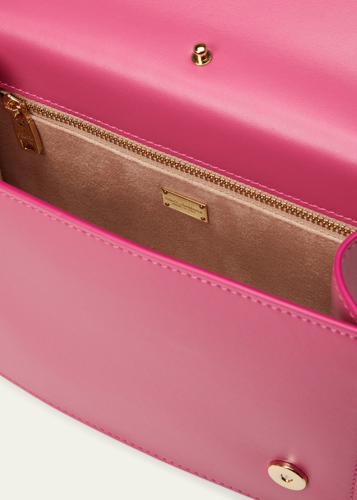 DG Logo Flap Leather Shoulder Bag - 4