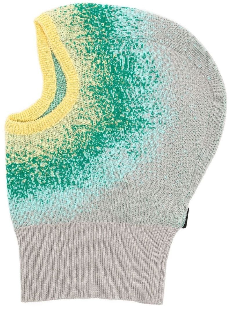 spray-effect cotton-blend face mask - 1