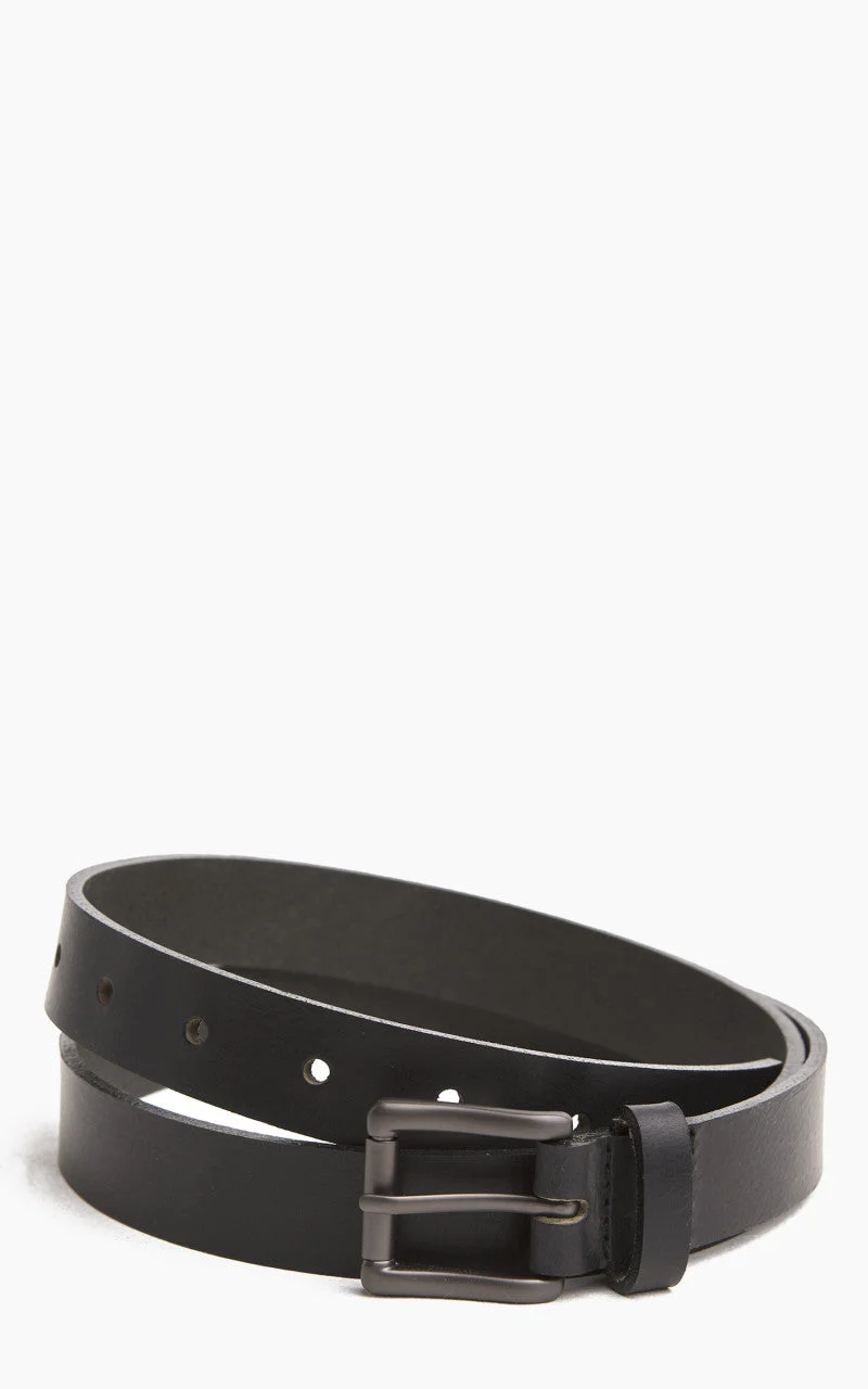 BUFFALO BELT LEATHER BLACK - 1