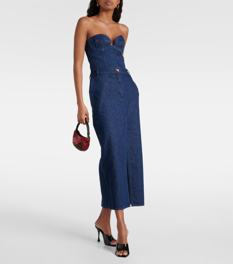 MAGDA BUTRYM Low-rise denim maxi skirt outlook