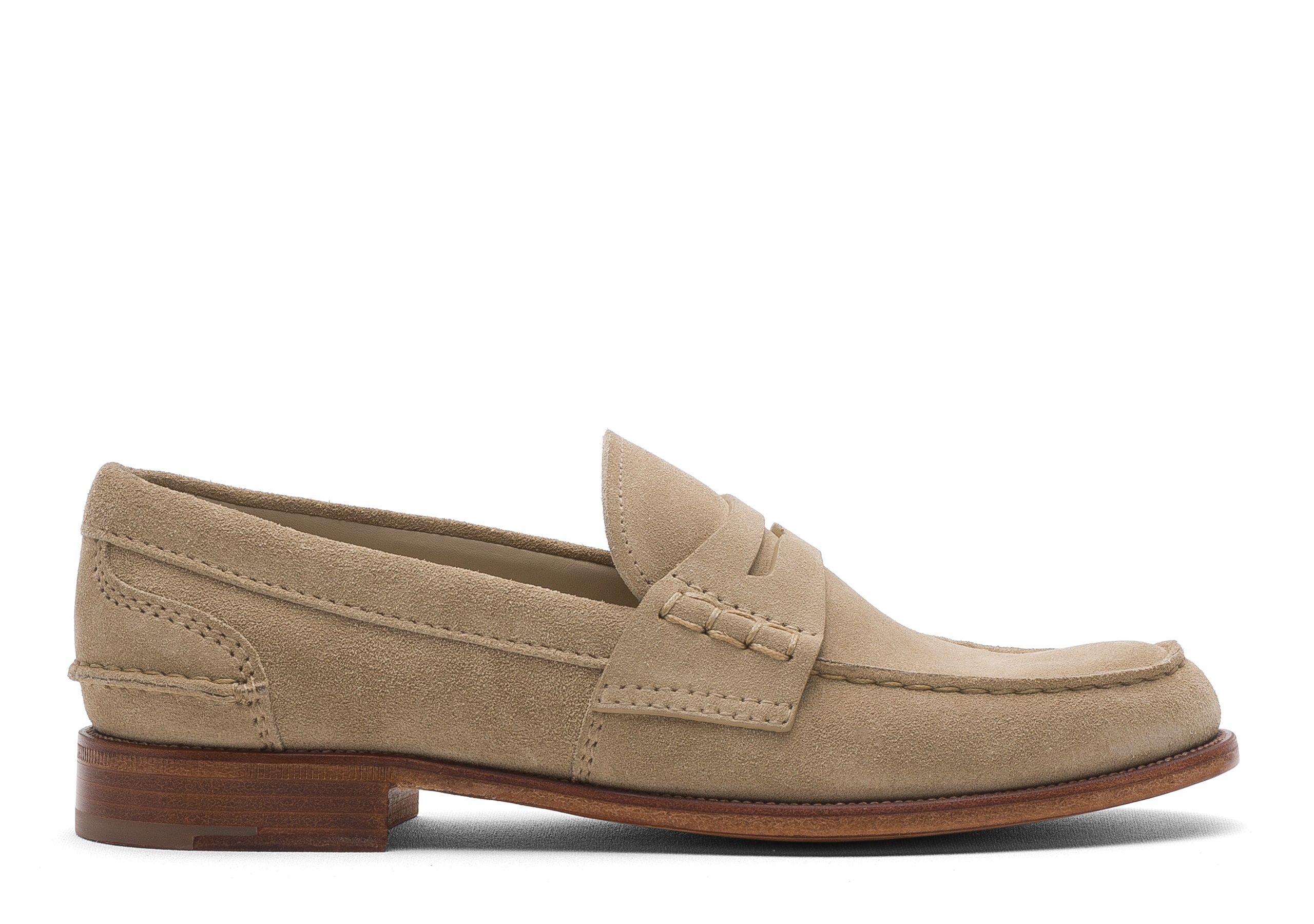 Pembrey w  6
Suede Loafer Stone - 1