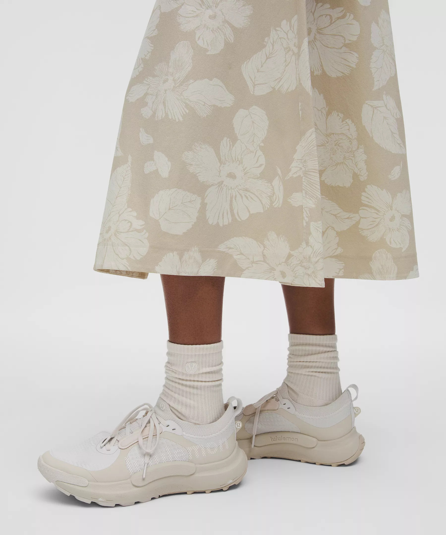 Stretch Woven Ruffle-Waist Midi Skirt - 6