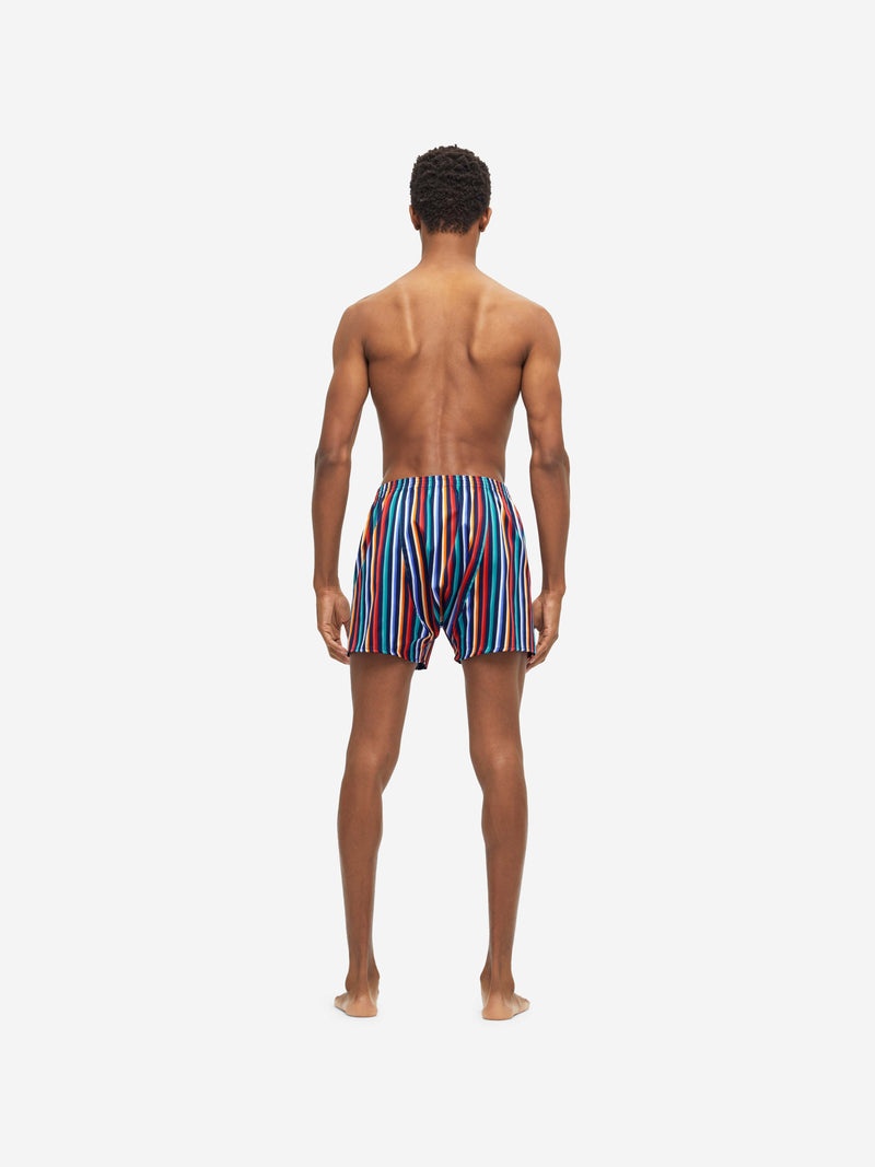 Men's Classic Fit Boxers Wellington 54 Cotton Satin Multi - 4