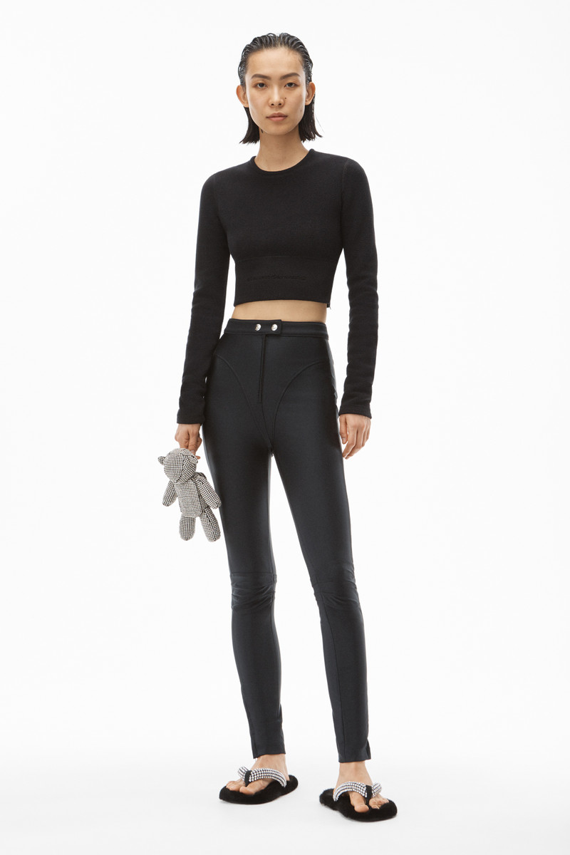 Alexander Wang MOTO LEGGING IN ACTIVE STRETCH KNIT outlook