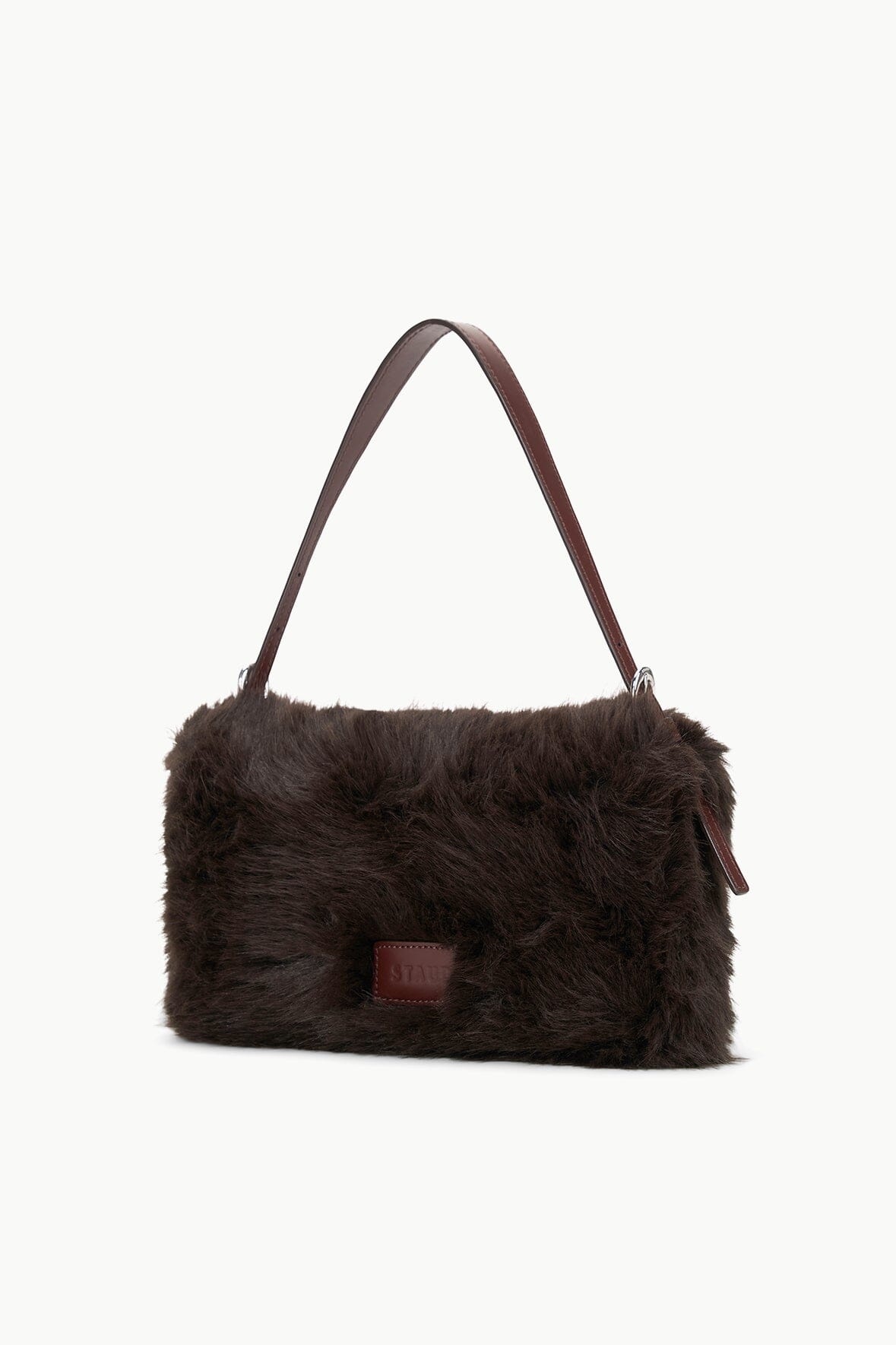 STAUD HARLOW FAUX FUR BAG ESPRESSO - 3