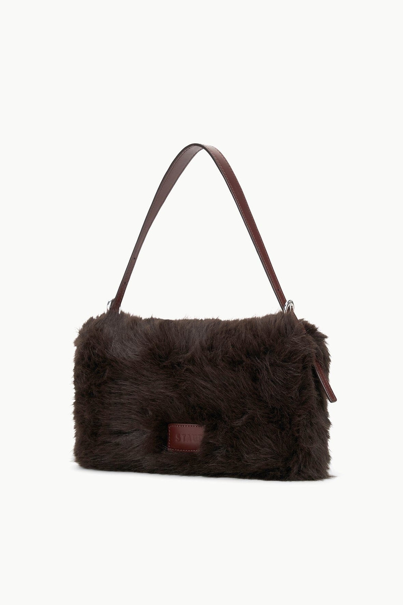 STAUD HARLOW FAUX FUR BAG ESPRESSO 3