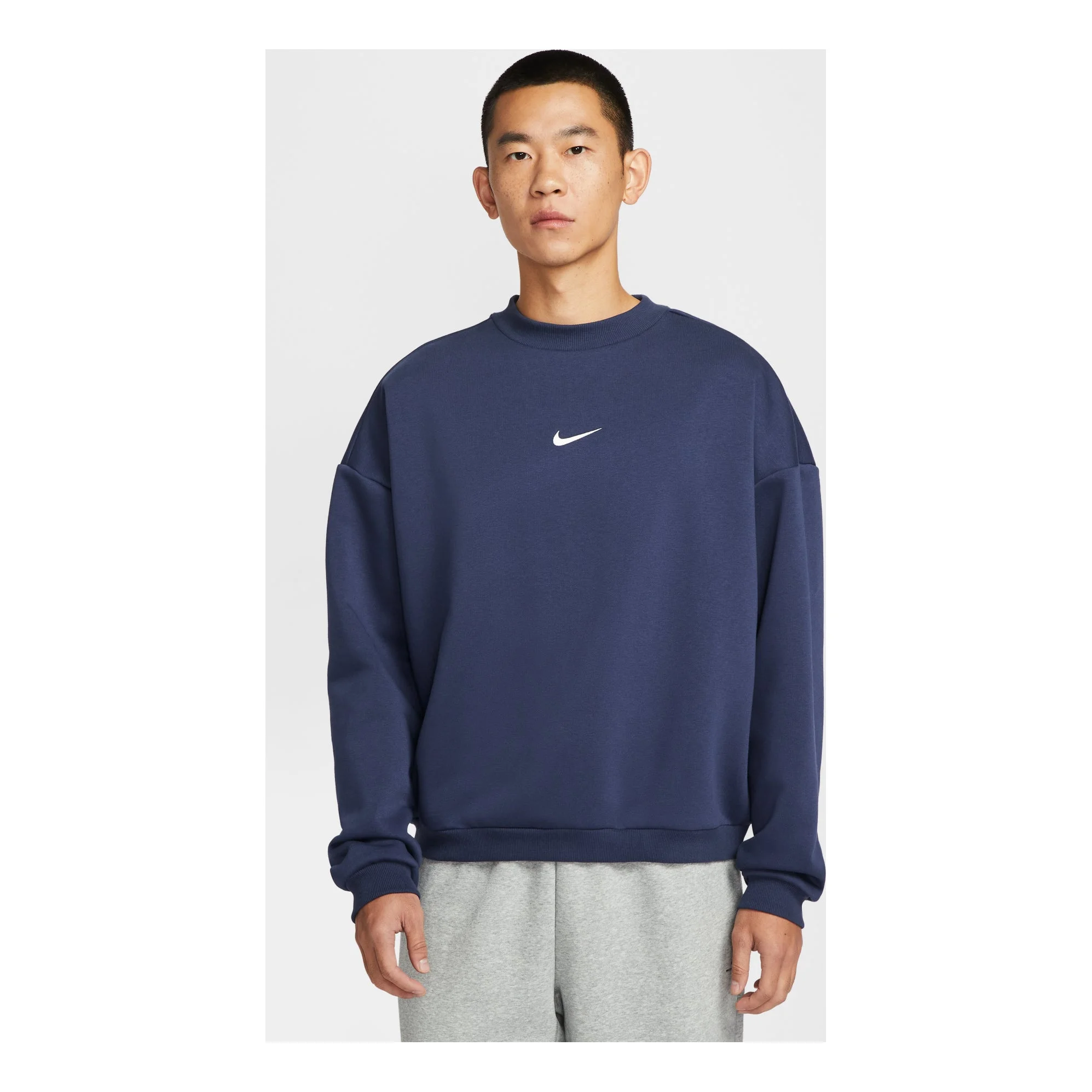 Nike Standard Issue Therma-FIT Brushed Crew 'Midnight Navy' IR0107-410 - 1