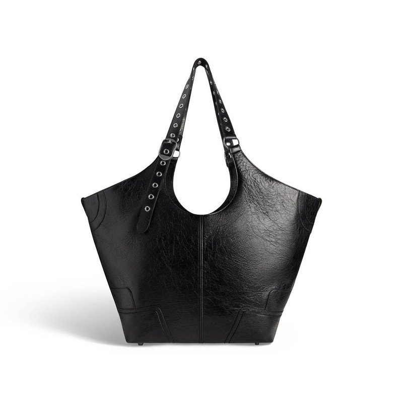 Women's Le Cagole Large Carry All Bag in Black 6