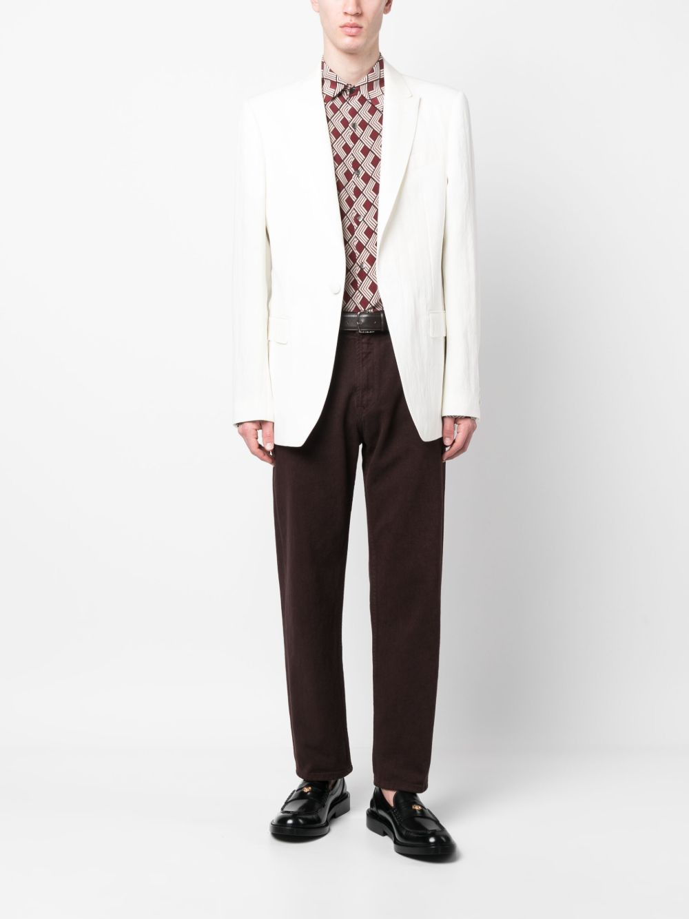 single-breasted tailored blazer - 2