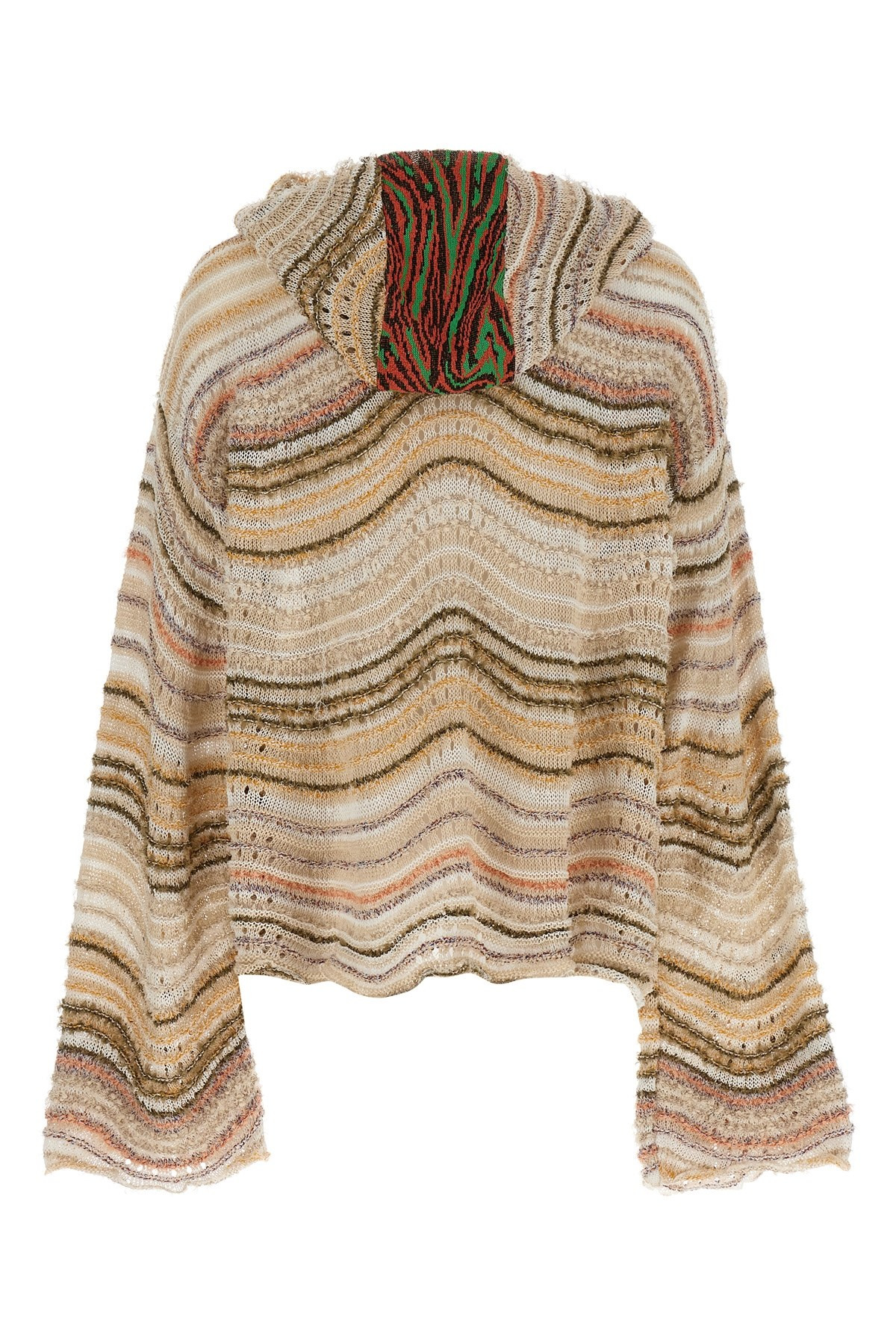 'Peacock Monster' hooded sweater - 2