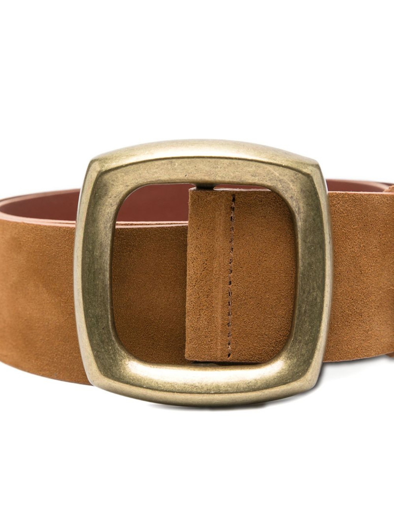 Bianca suede square-buckle belt 3