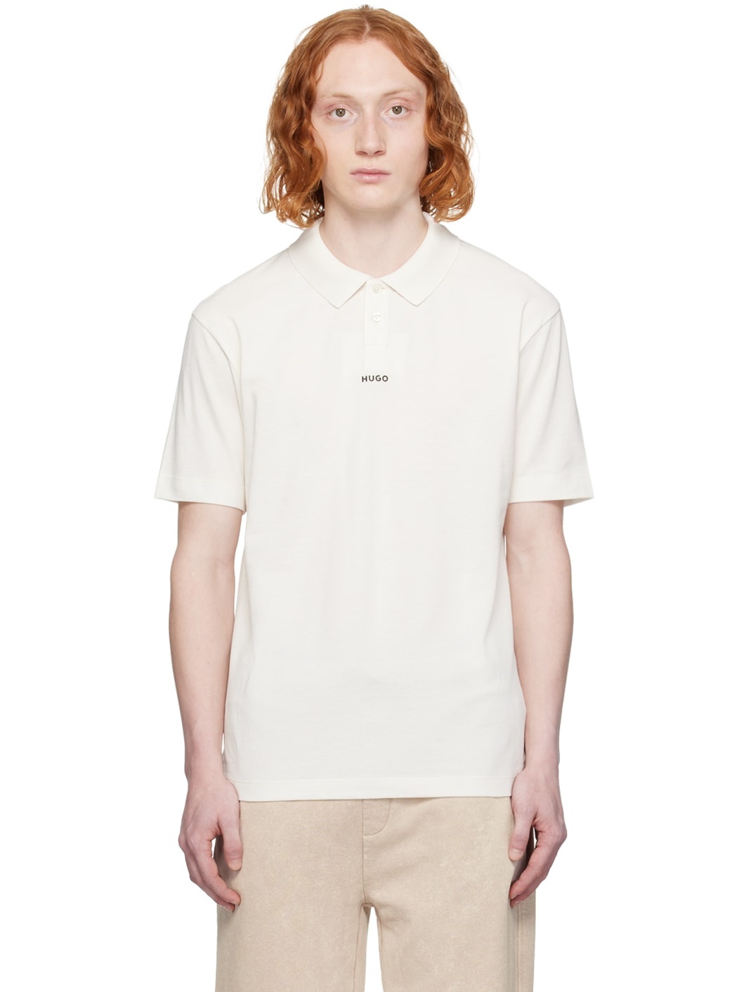White Bonded Polo - 1
