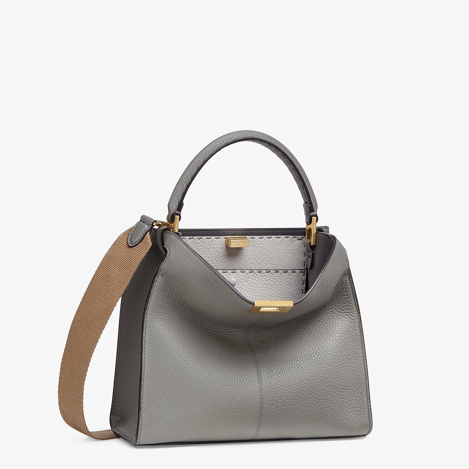 Gray Cuoio Romano leather bag - 3