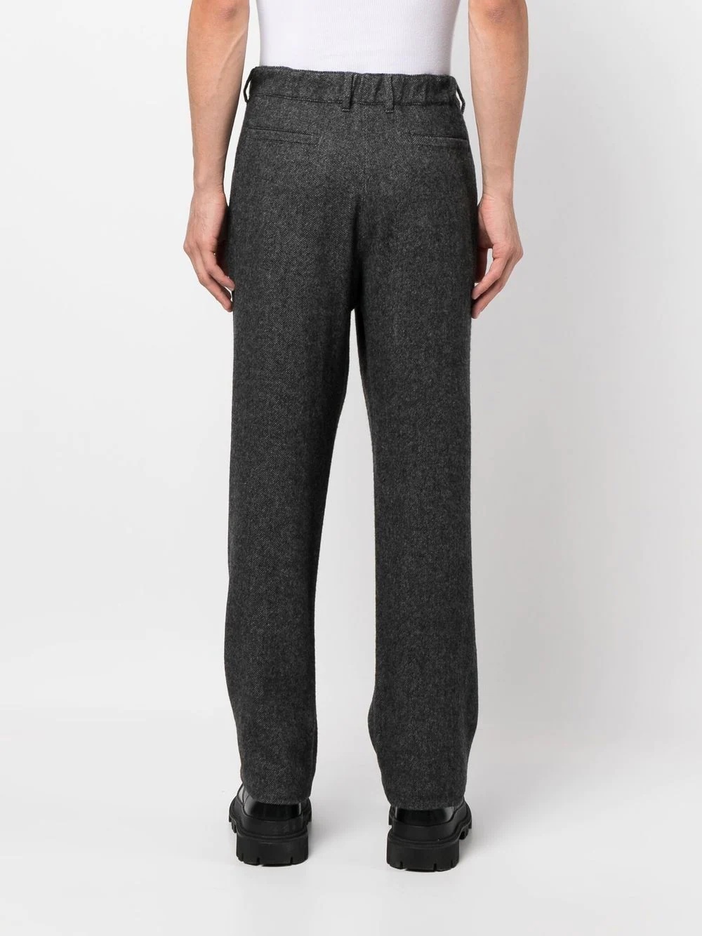 front tie-fastening detail trousers - 4