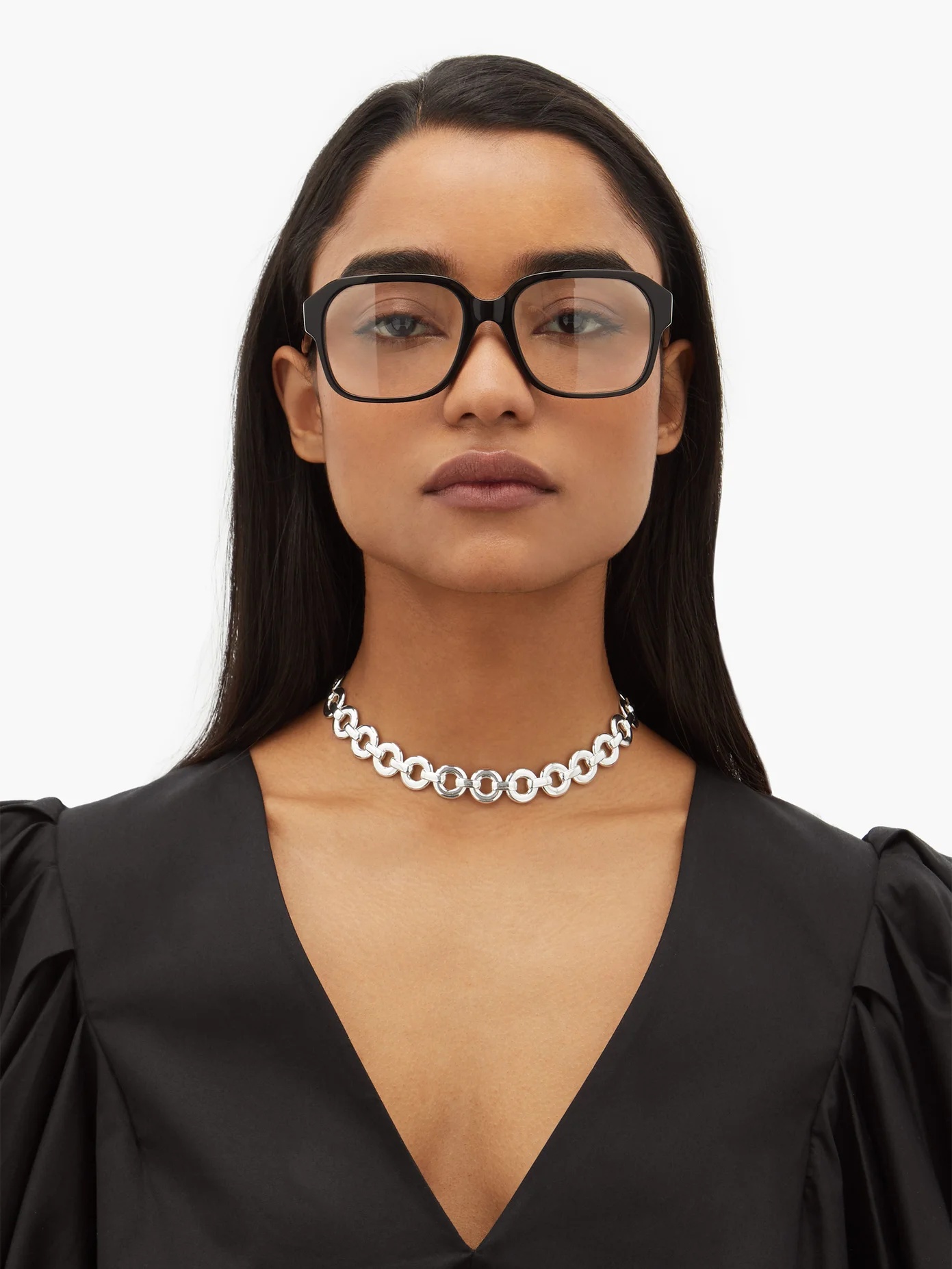 Oversized square acetate glasses - 2