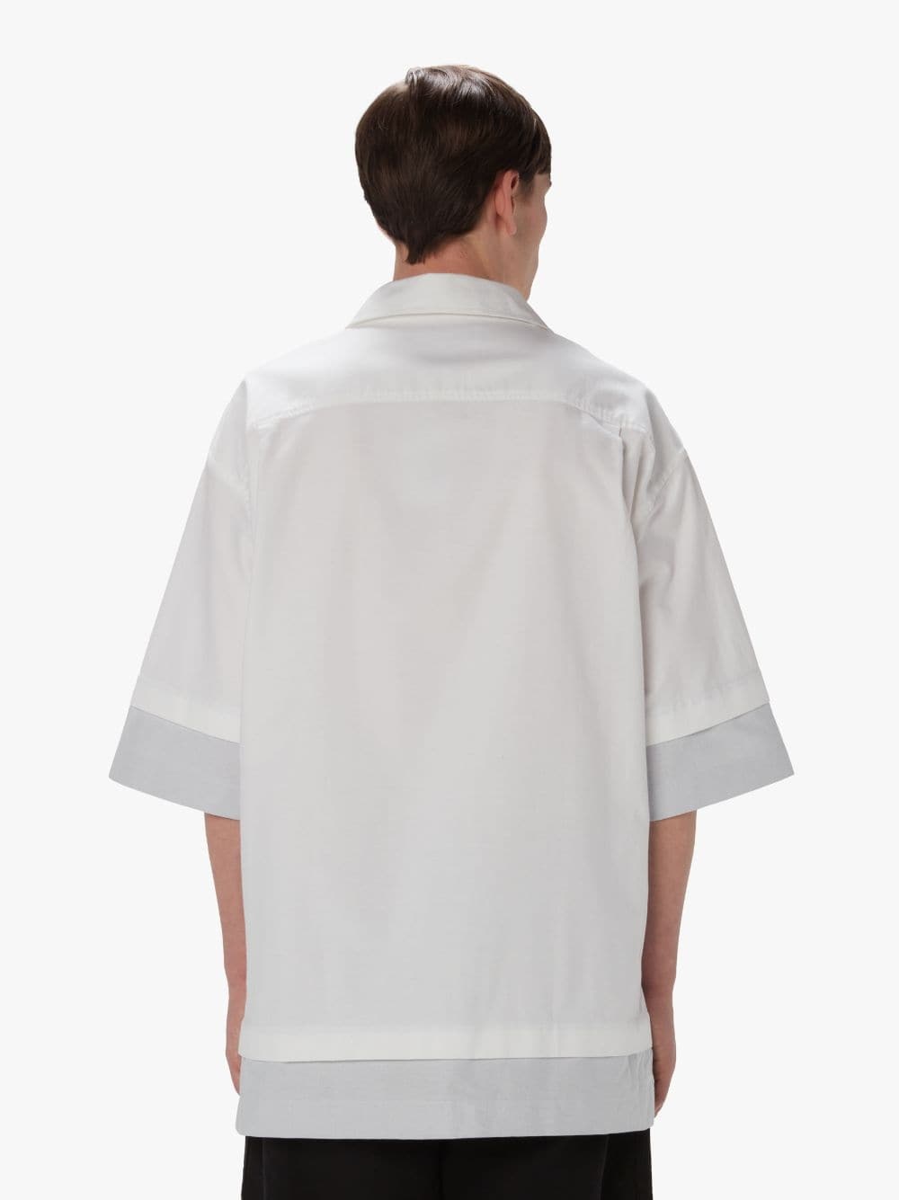 トップス JW ANDERSON DOUBLE LAYER SHIRT M JW Anderson DOUBLE LAYER SHORT SLEEVE SHIRT | REVERSIBLE