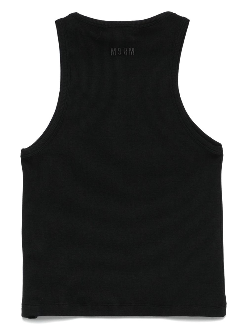 MSGM sequin-embellished tank top outlook