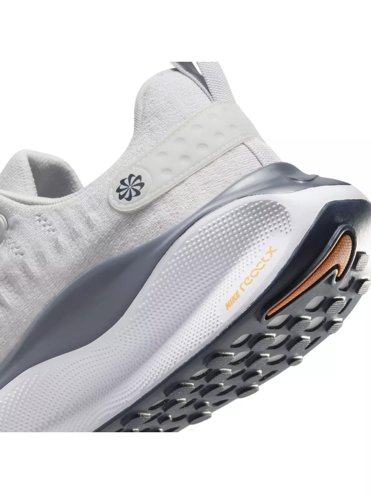 InfinityRN 4 "Platinum Tint/Thunder Blue/Summit White/Total Orange" Men's Running Shoe - 8