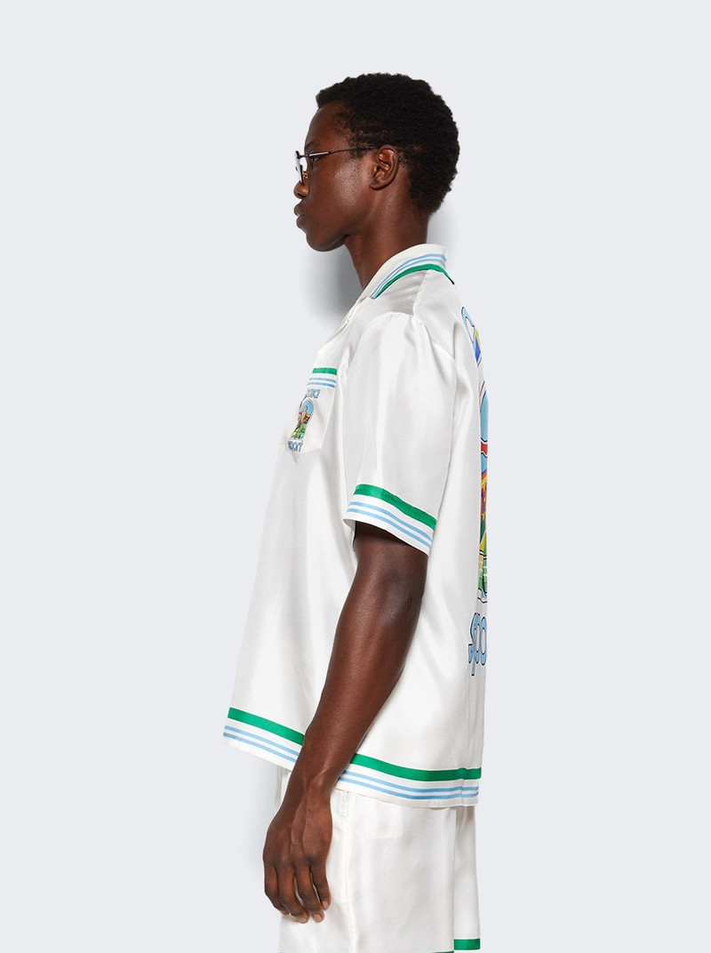 Casa Way Knitted Collar Shirt White 4
