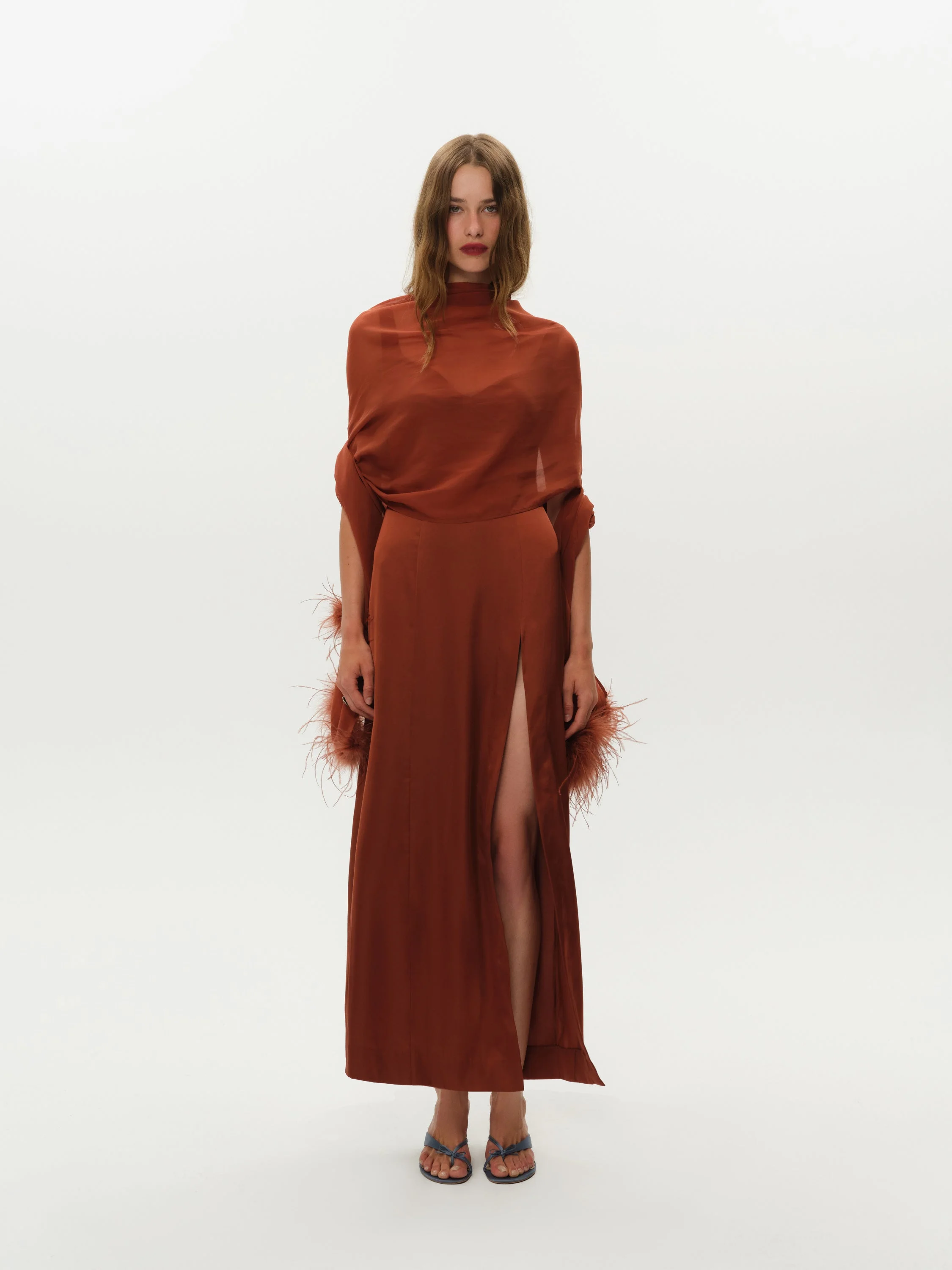 Margo Maxi Dress and Shawl Set - 1