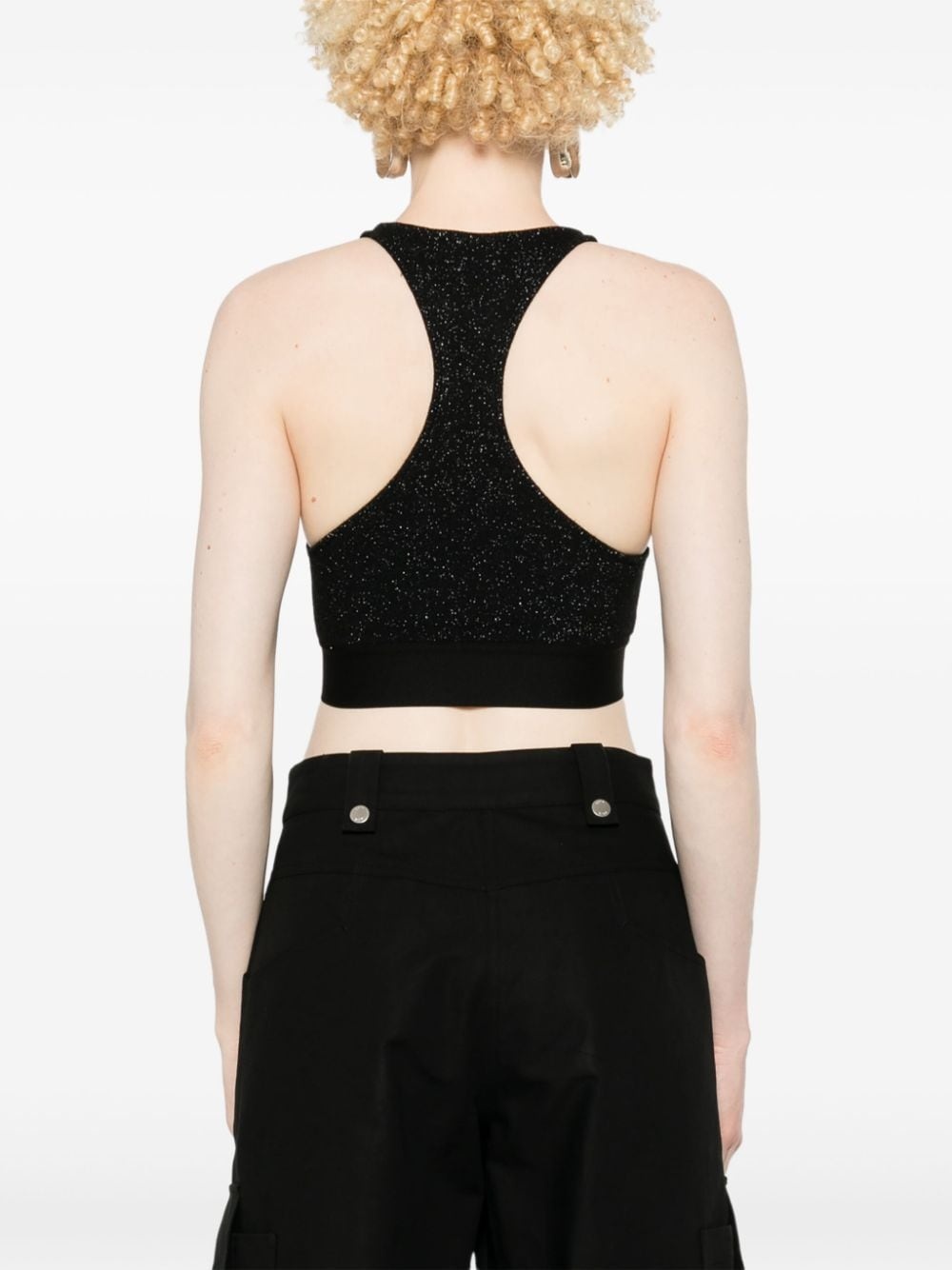 lurex crop top - 4