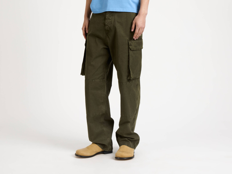 JW Anderson MENS CARGO TROUSERS IN KHAKI outlook