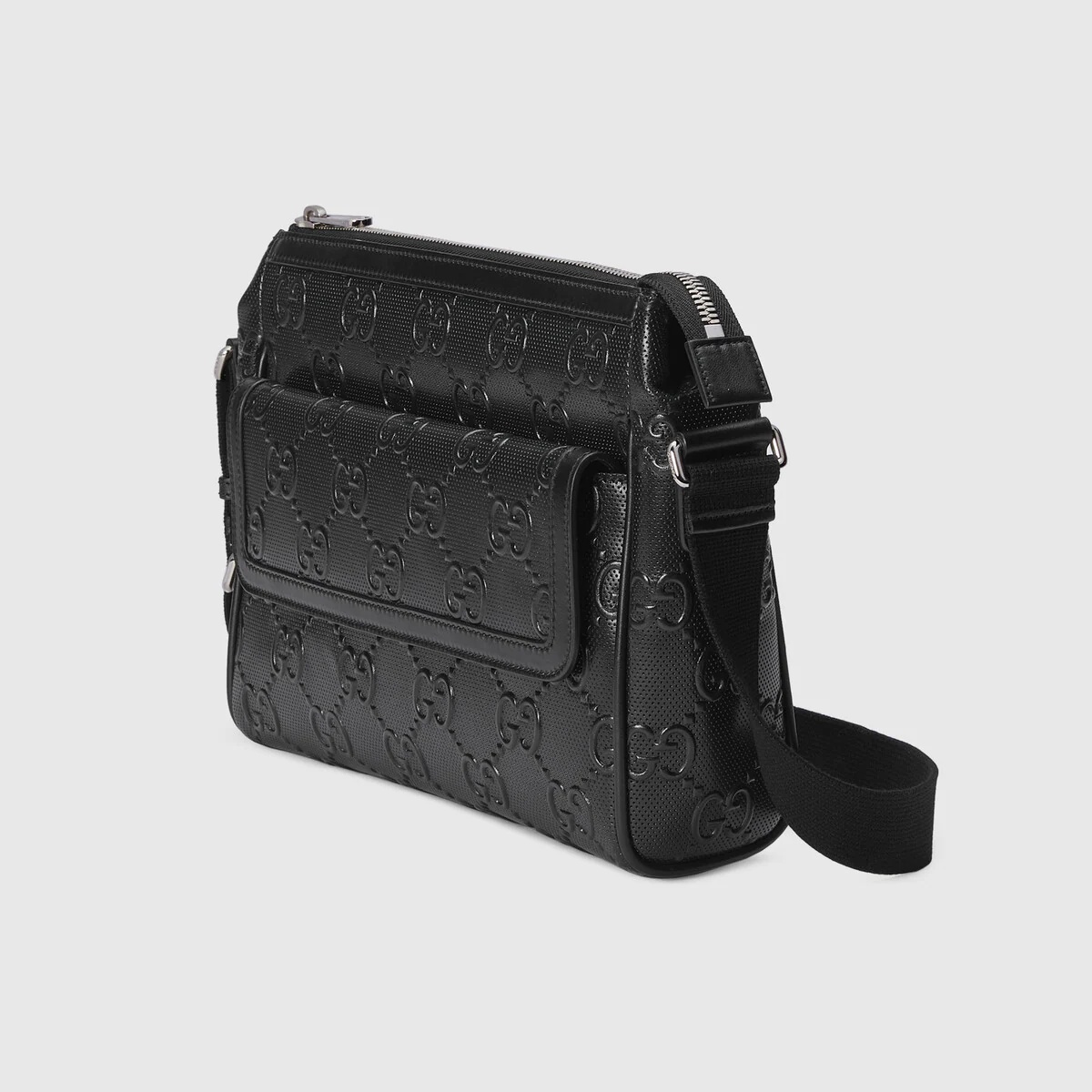 GG embossed messenger bag - 2