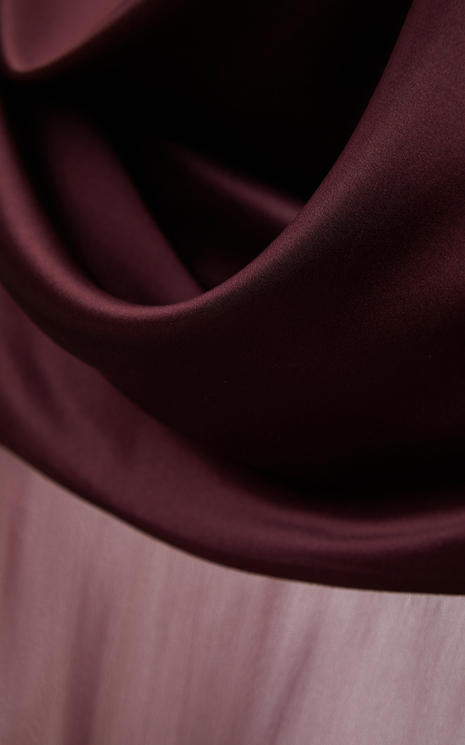 Cowl-Neck Silk-Chiffon Midi Dress burgundy - 6