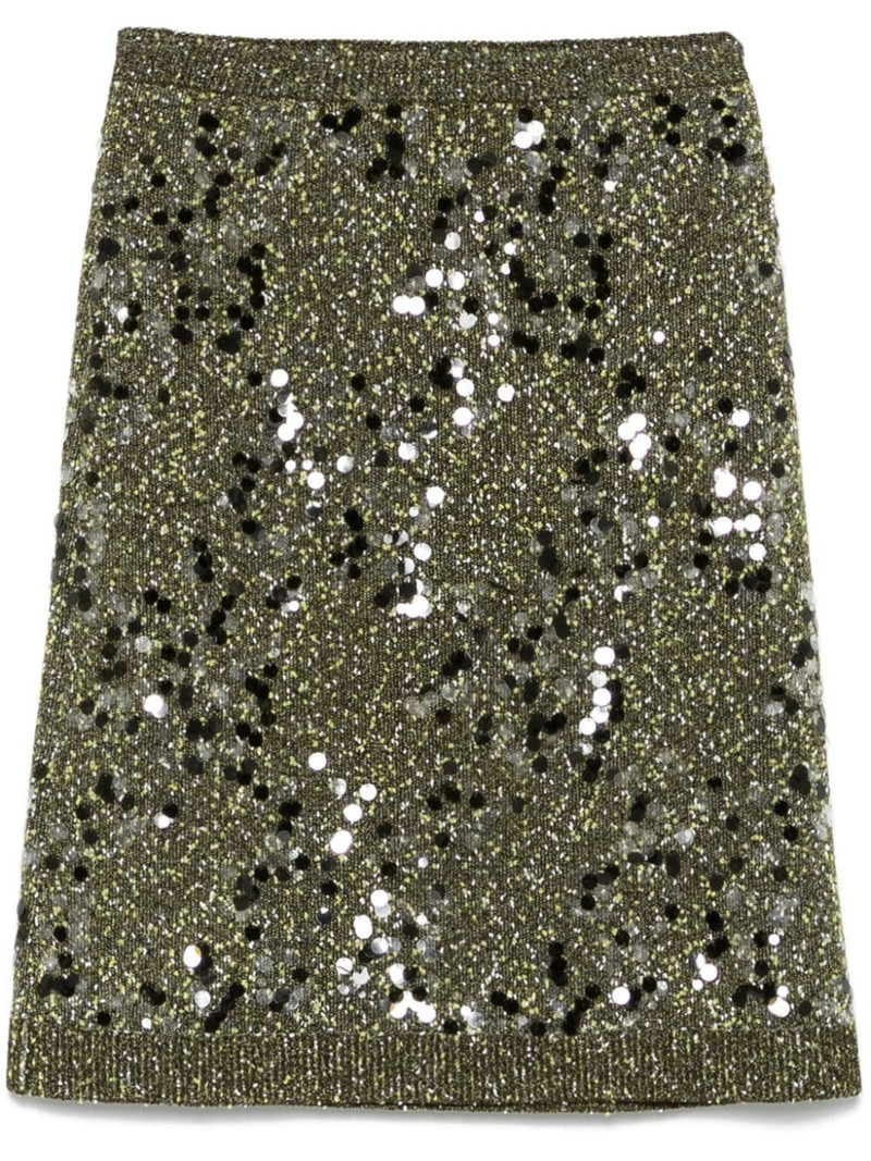 sequin-embellished mini skirt 1