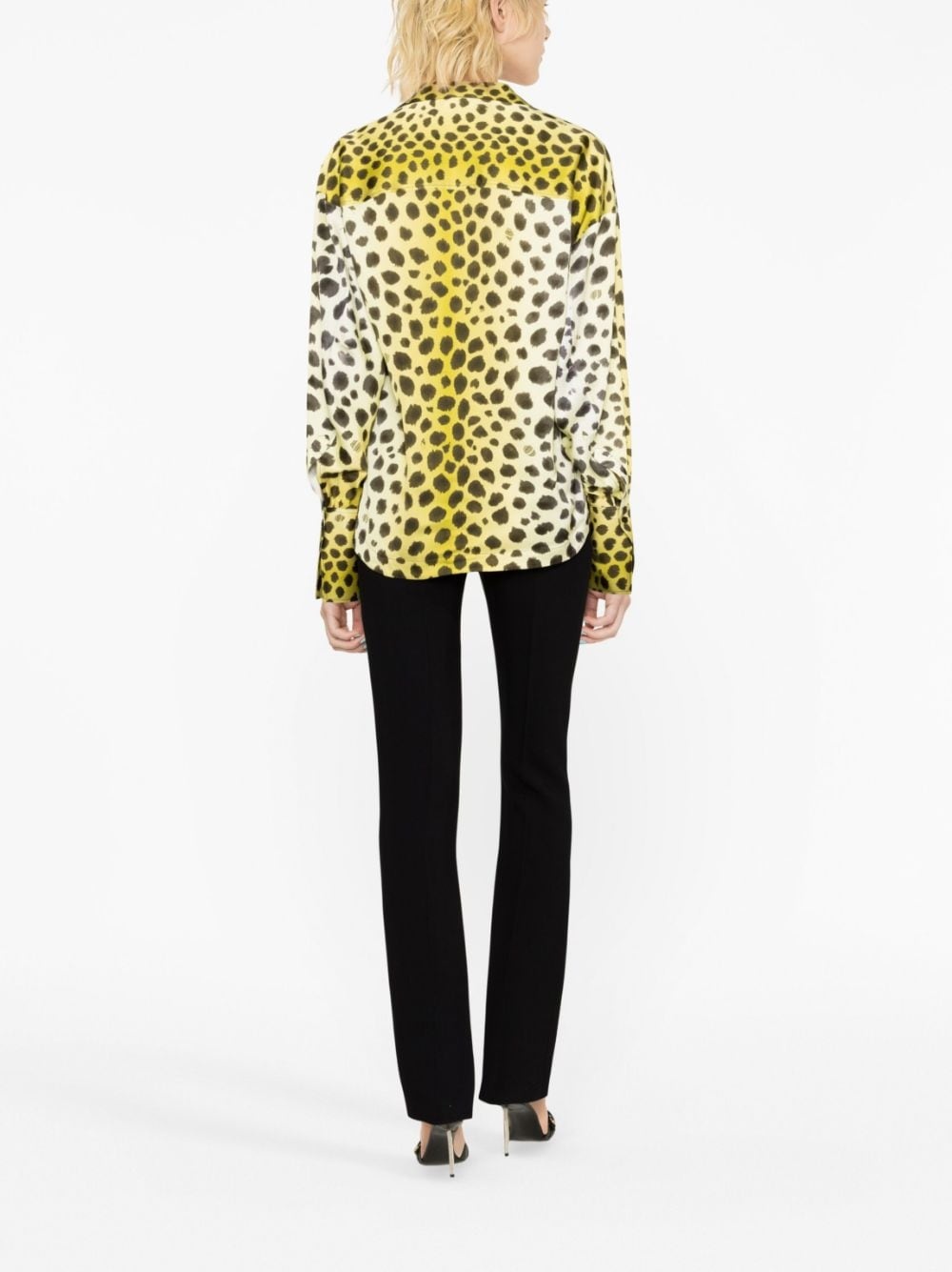 cheetah-print long-sleeve shirt - 4