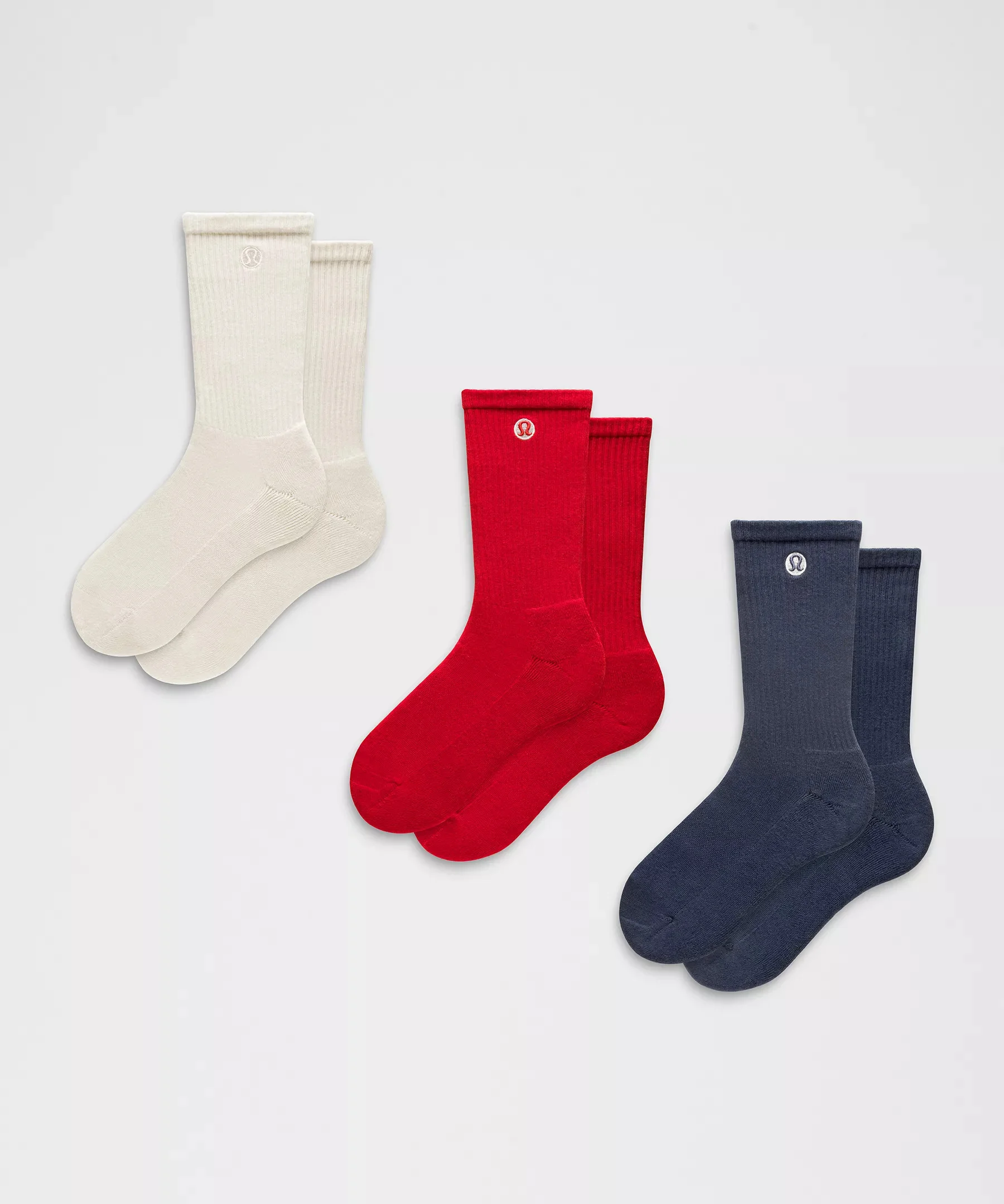 Unisex Daily Essential Crew Socks *3 Pack - 1