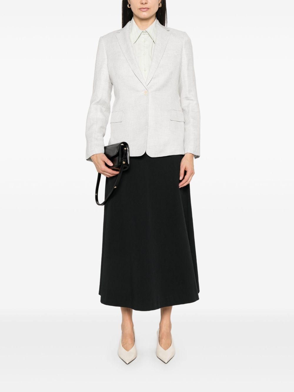 houndstooth-pattern blazer - 2