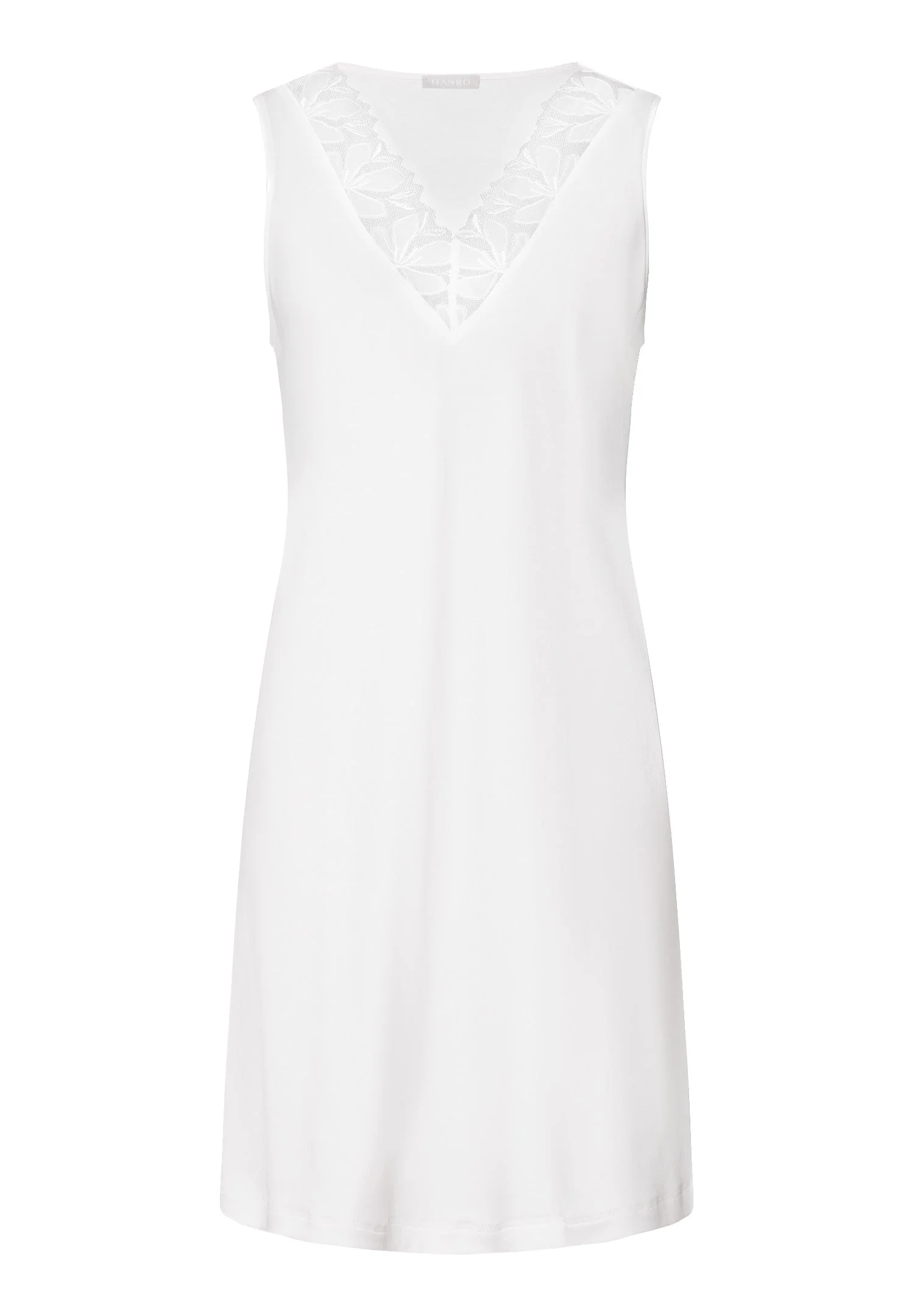 Kalea Floral Tulle Cotton Tank Nightgown - 1