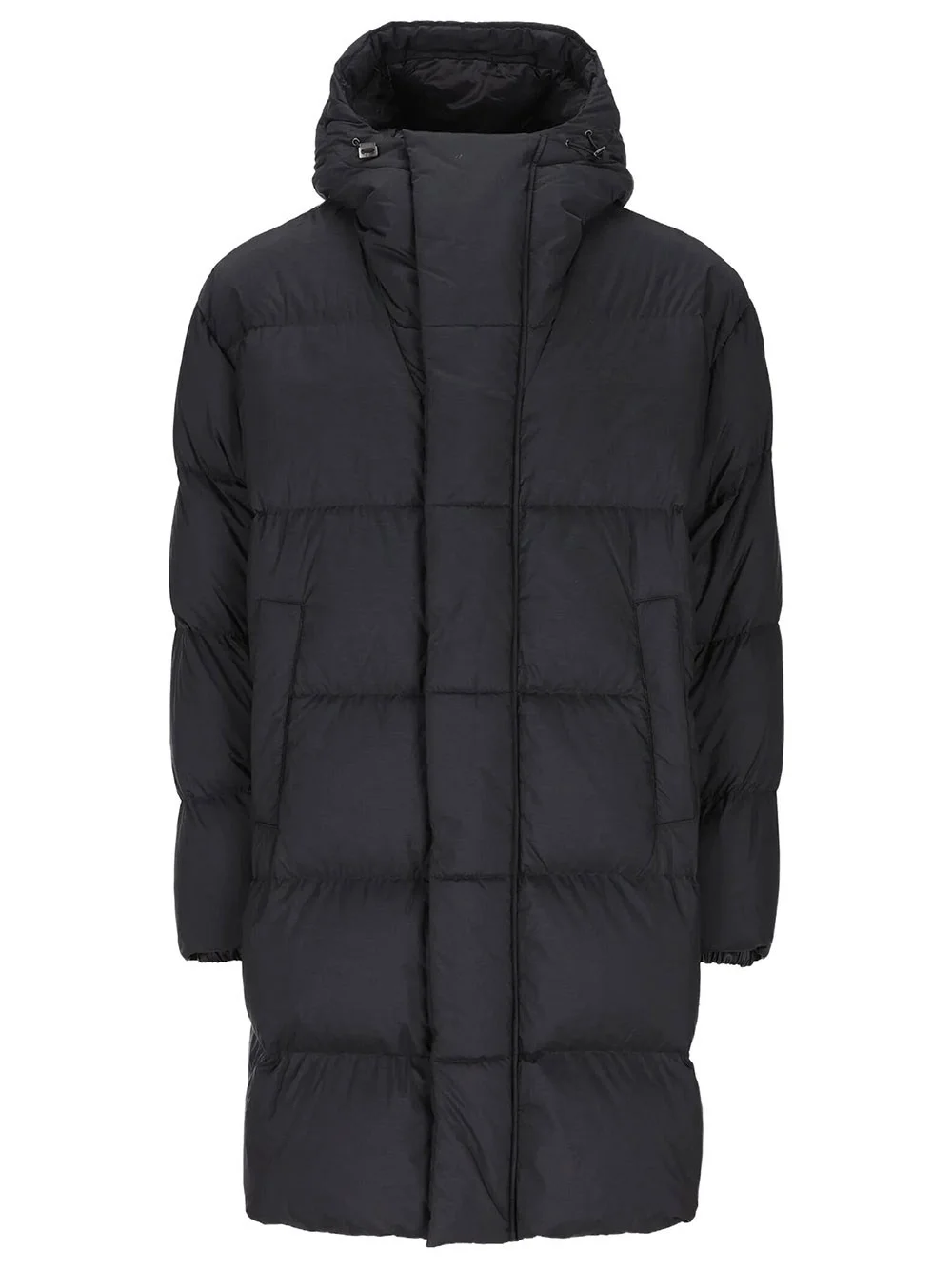 Long down jacket with hood - 1