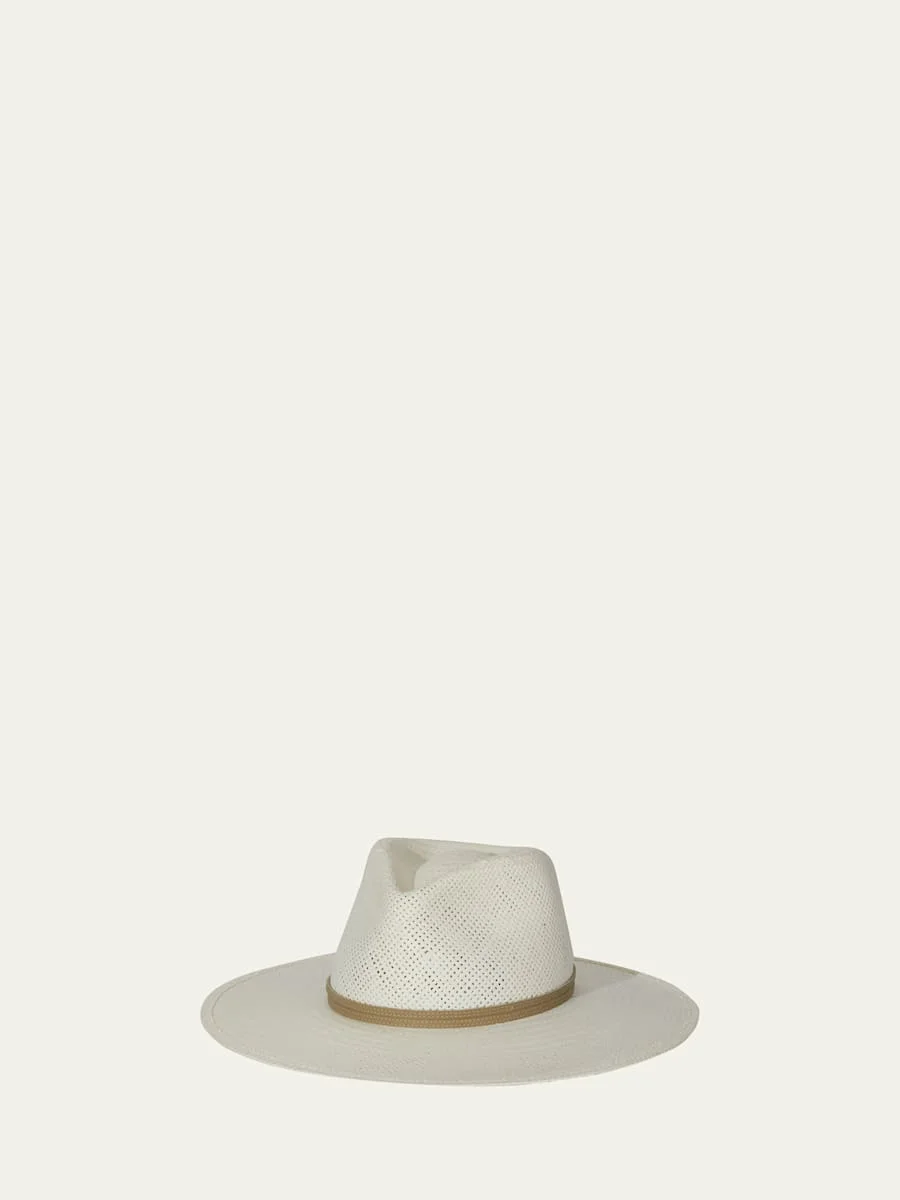 Jude Packable Straw Fedora - 1