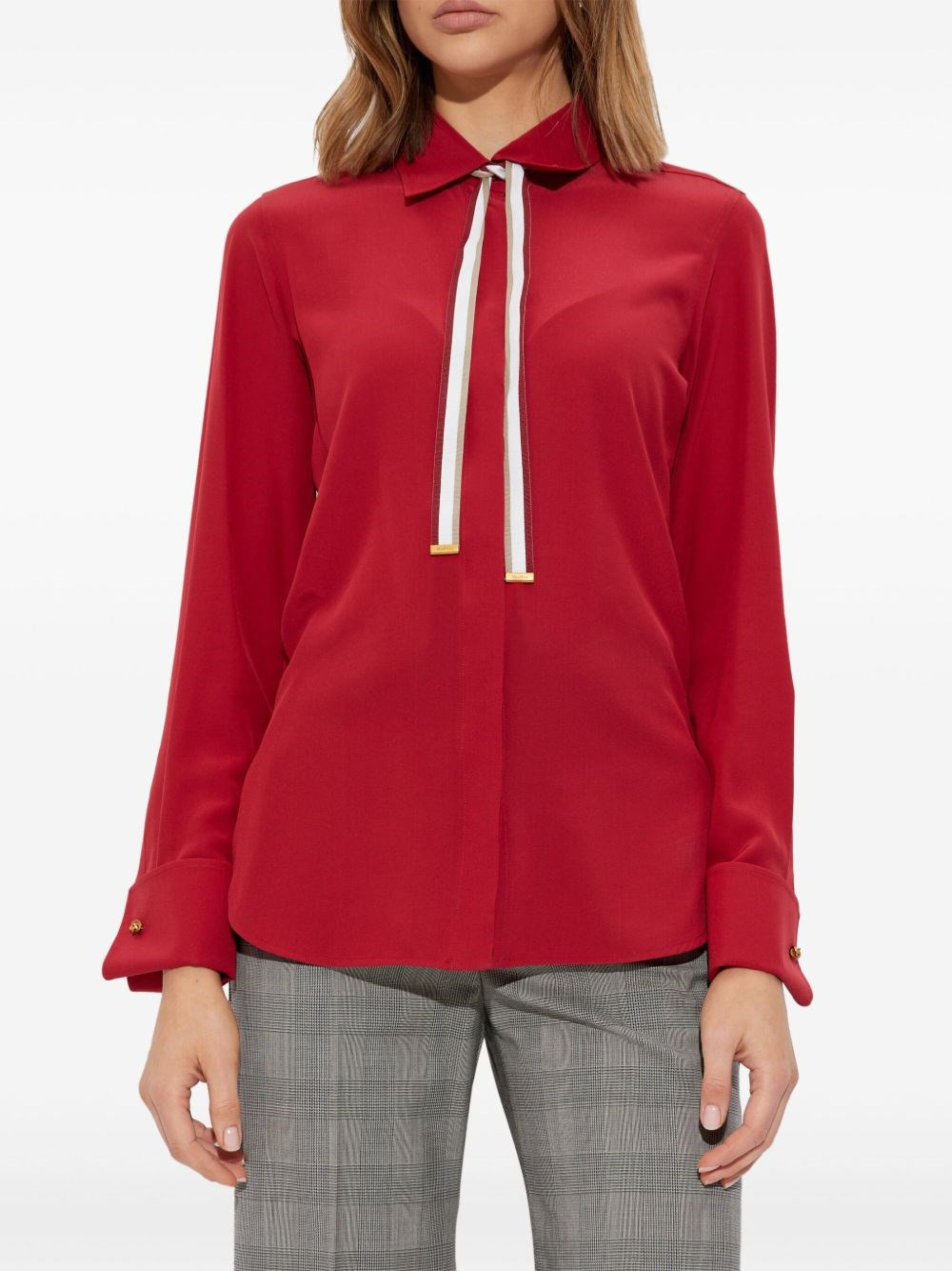 Silk shirt with tie - 3