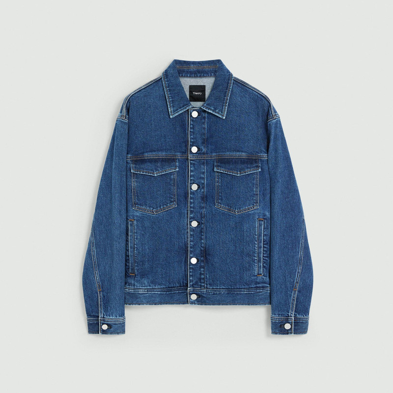 City Trucker Jacket in Stretch Denim 1